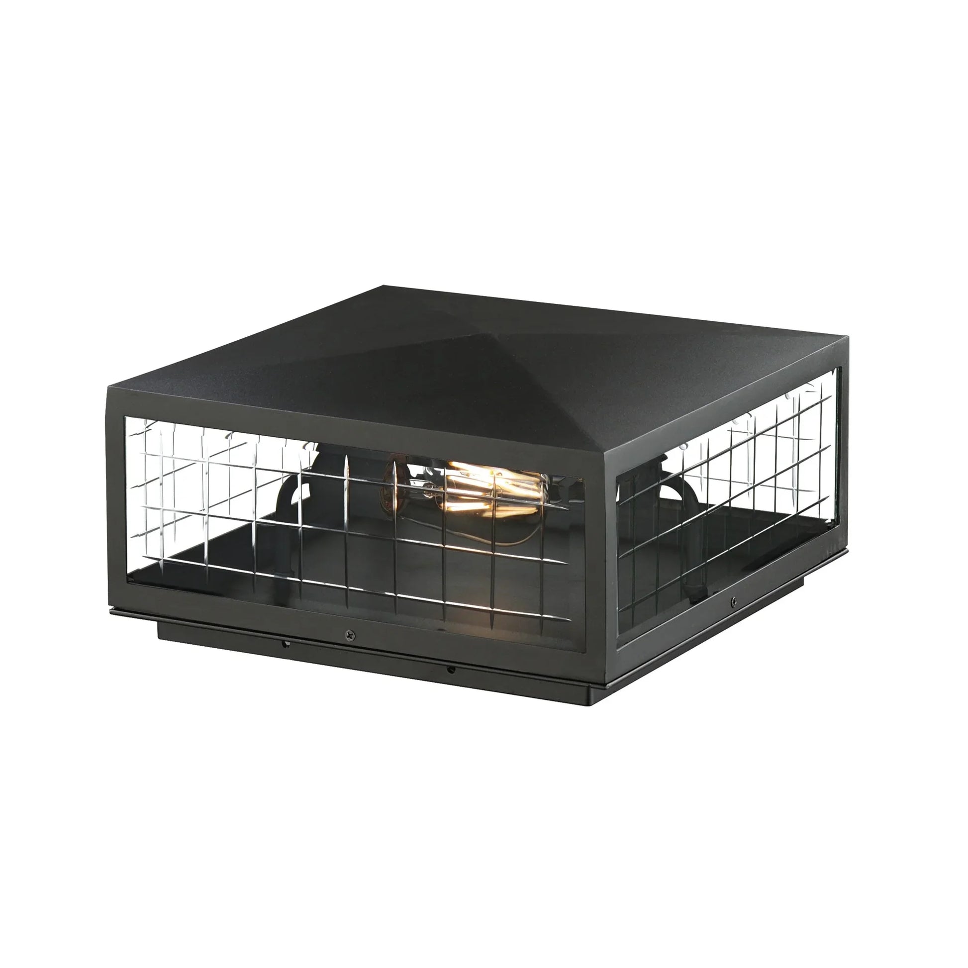 Magnus 13" 2-Light Deck Lantern, Black Finish - Bees Lighting