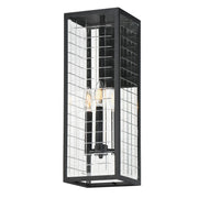 Magnus 21" 3-Light Outdoor Wall Sconce, Black Finish - Bees Lighting