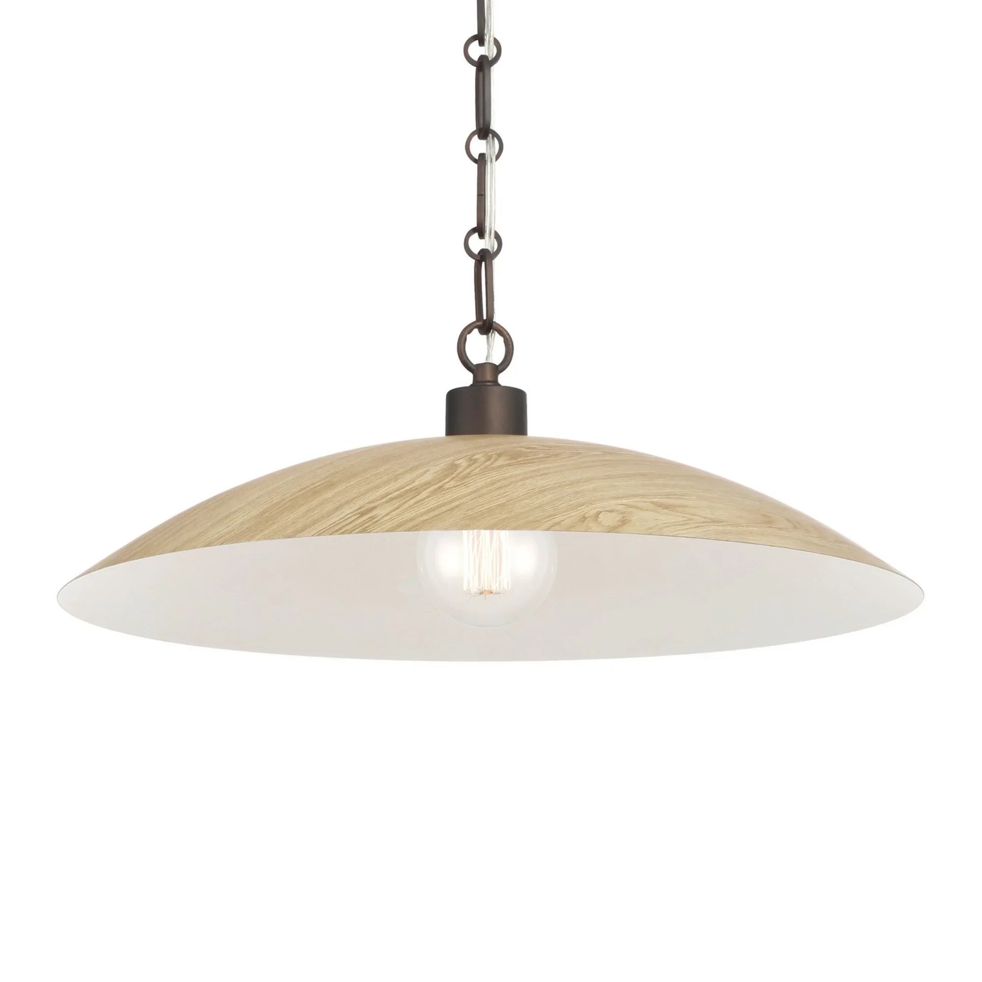 Derby 19" Pendant, Dark Bronze Finish - Bees Lighting