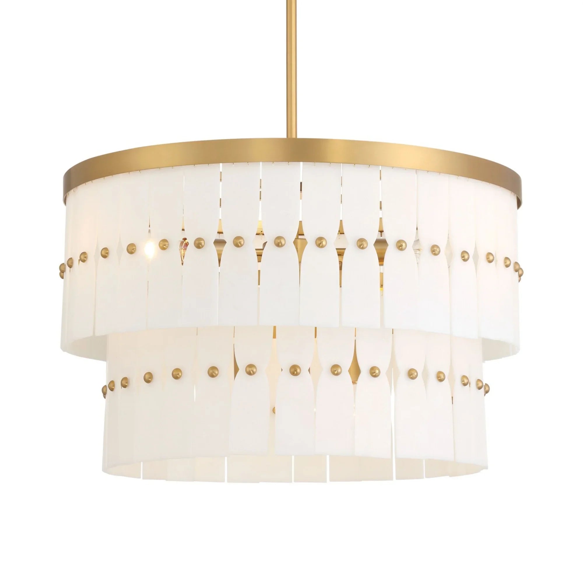 Coronelle 26" 6-Light Pendant, Legacy Brass Finish - Bees Lighting