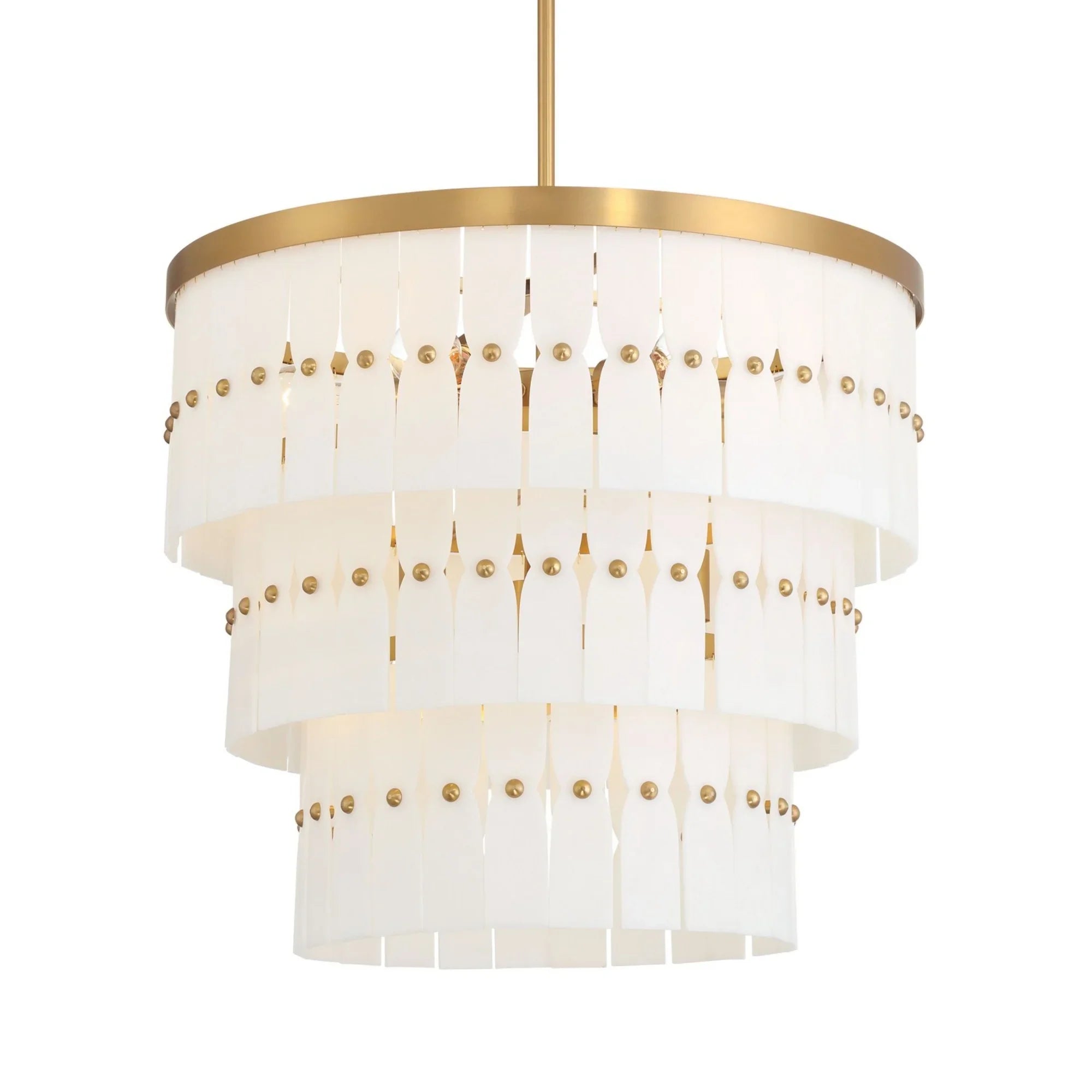 Coronelle 26" 9-Light Pendant, Legacy Brass Finish - Bees Lighting
