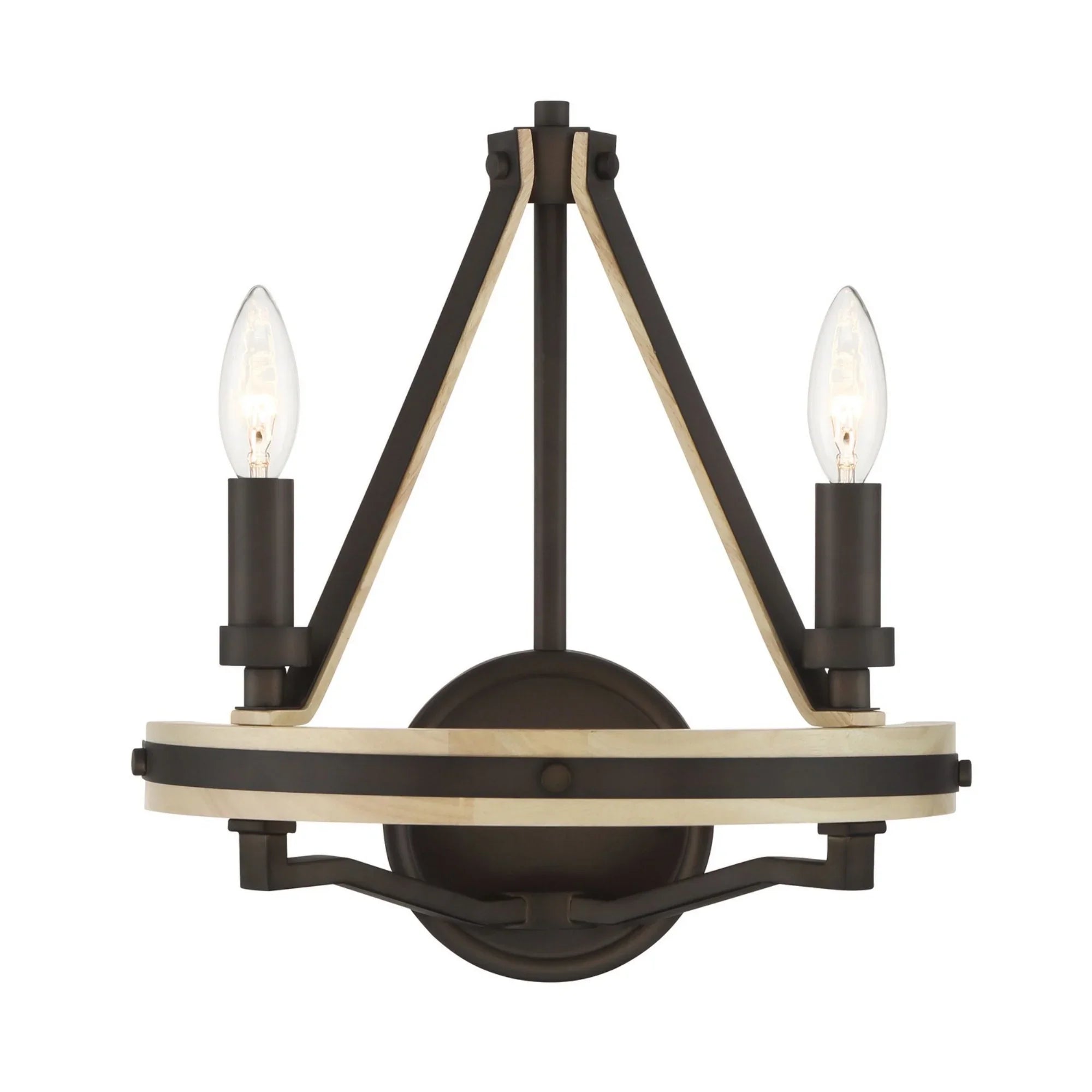 Sonoma 14" 2-Light Wall Sconce, Dark Bronze Finish - Bees Lighting