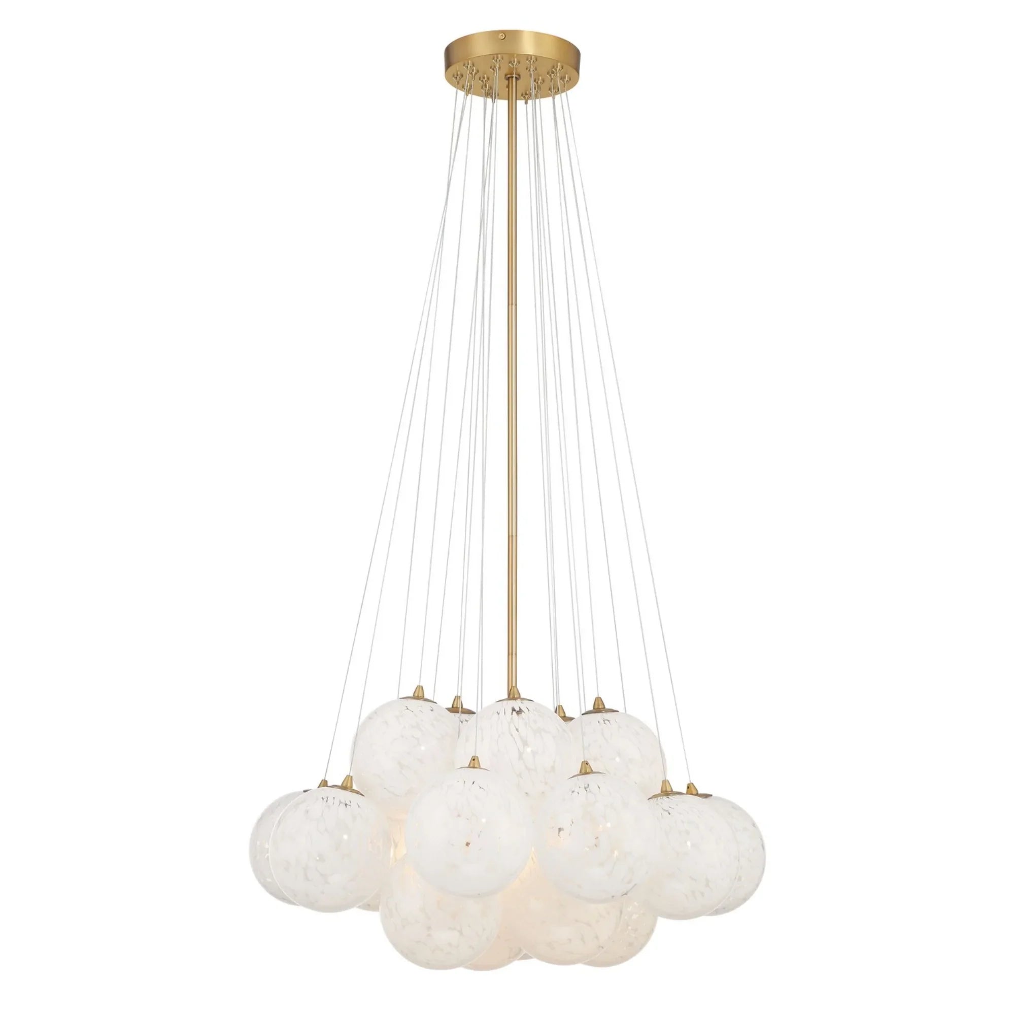 Langford 25" 5-Light Pendant, Legacy Brass Finish - Bees Lighting