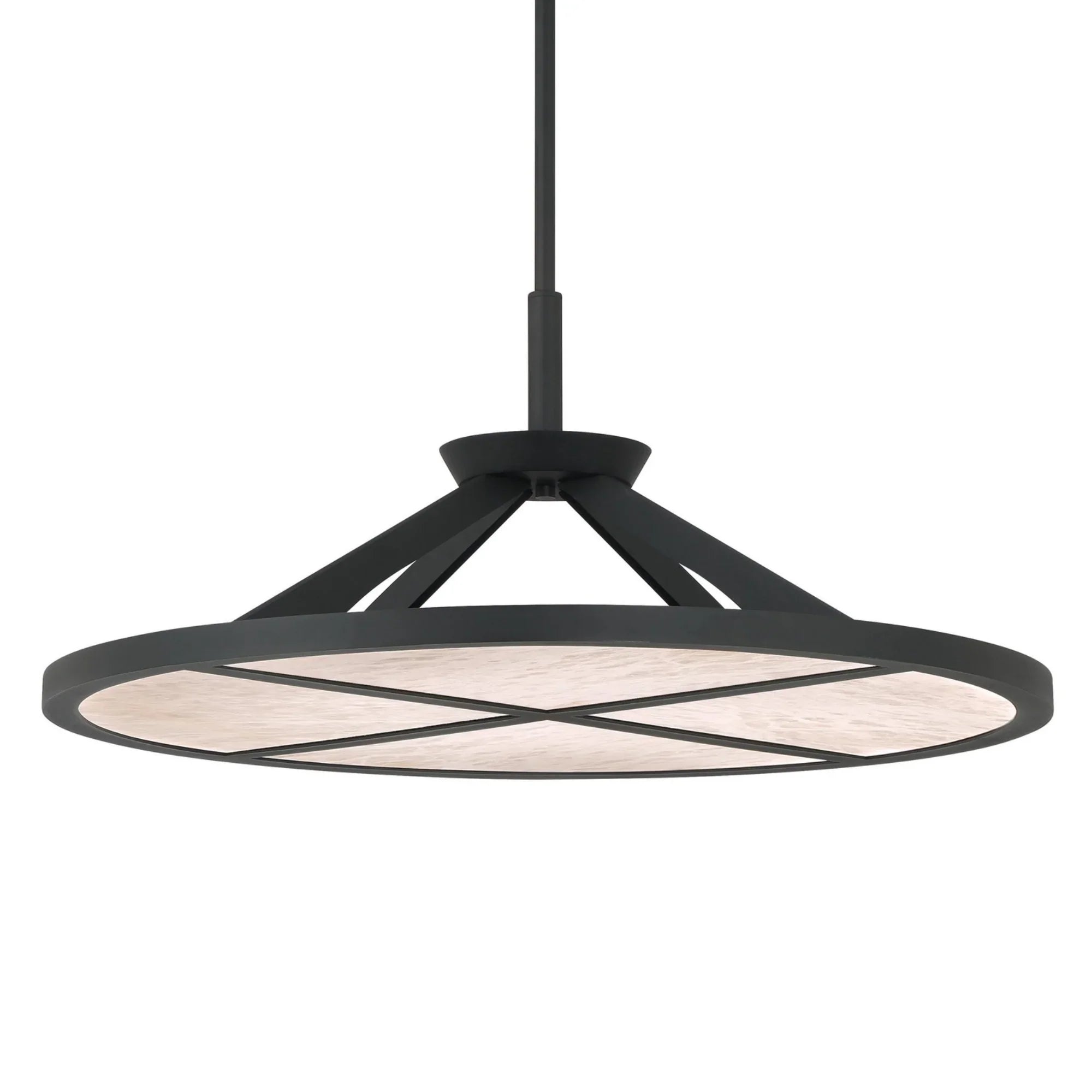 Stiles 28" LED Pendant, Sand Coal Finish - Bees Lighting