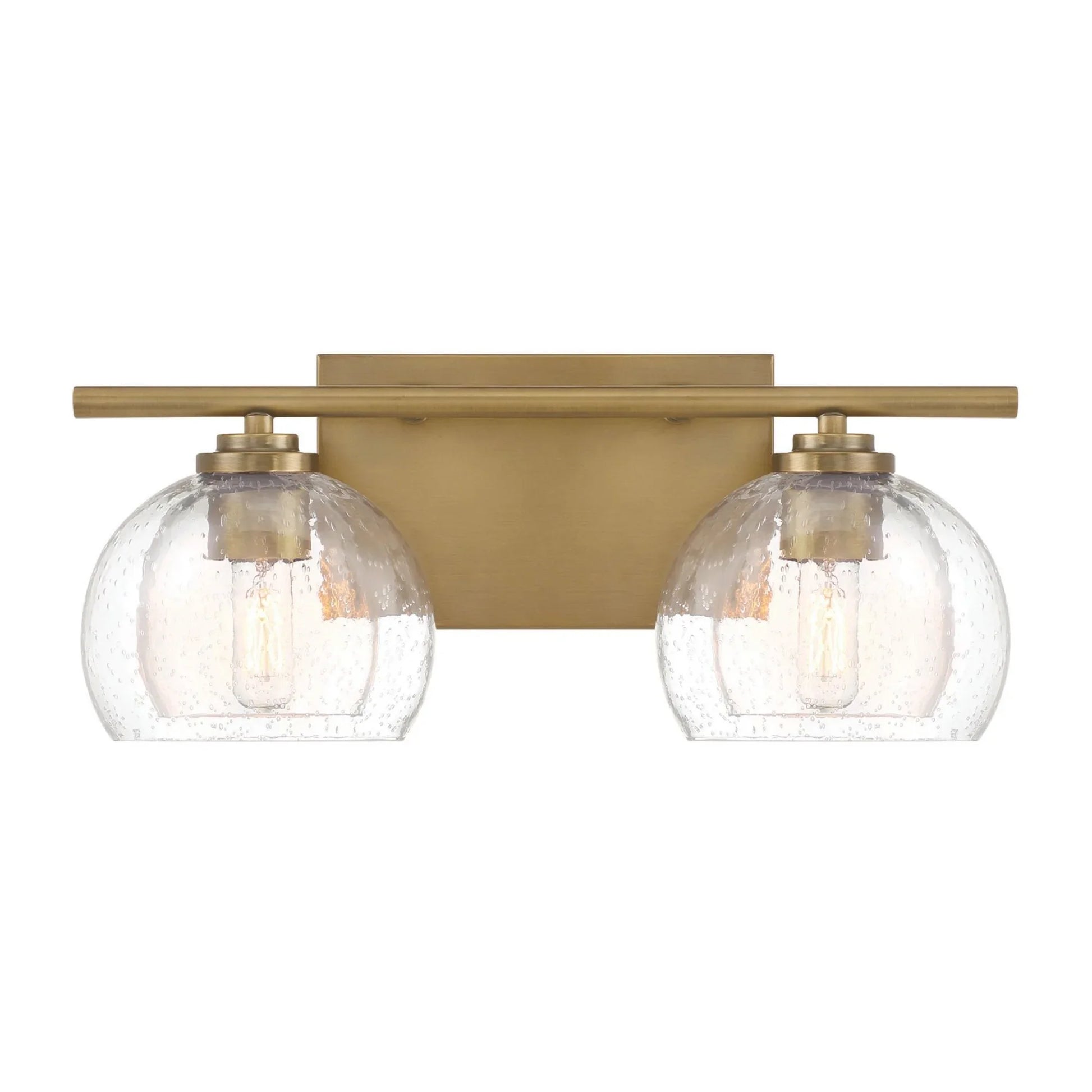 Glint 16" 2-Light Bath Vanity, Legacy Brass Finish - Bees Lighting