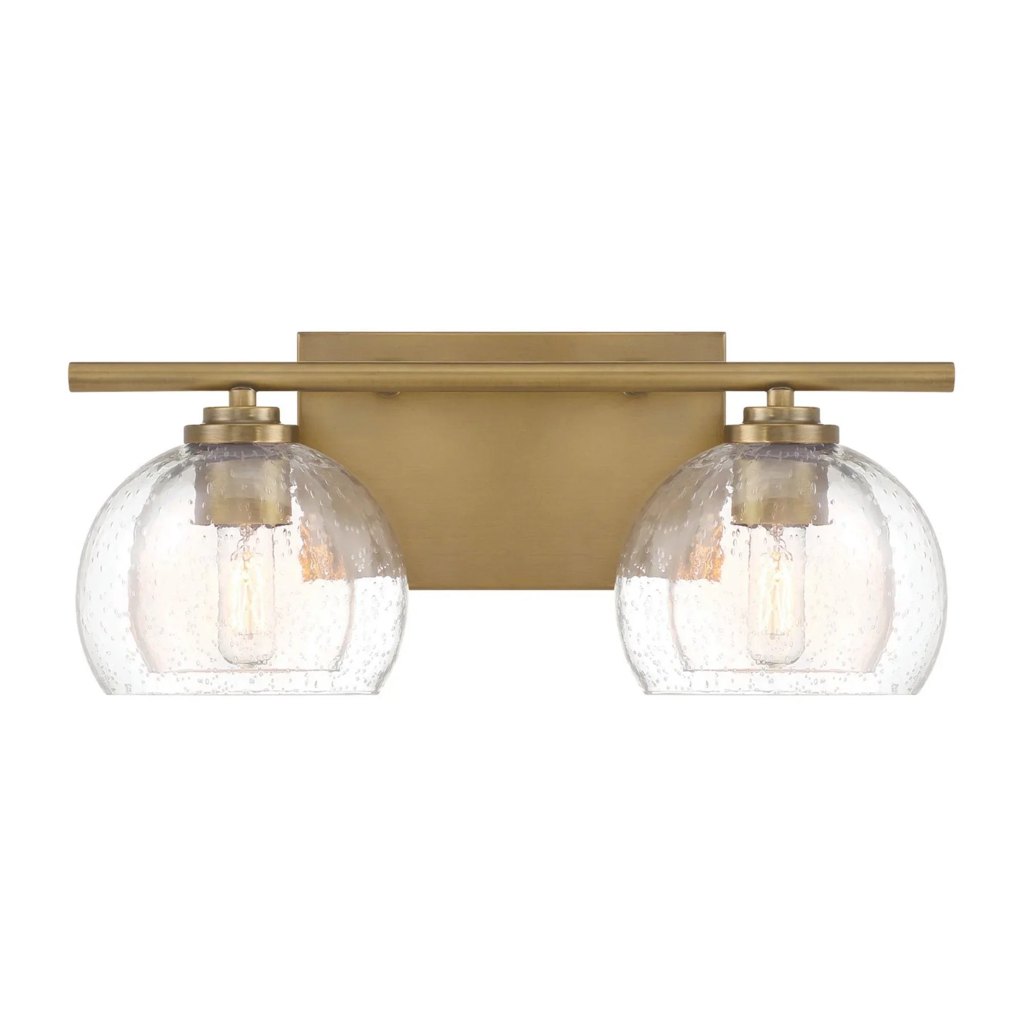 Glint 16" 2-Light Bath Vanity, Legacy Brass Finish - Bees Lighting