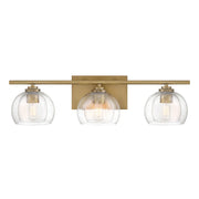 Glint 24" 3-Light Bath Vanity, Legacy Brass Finish - Bees Lighting