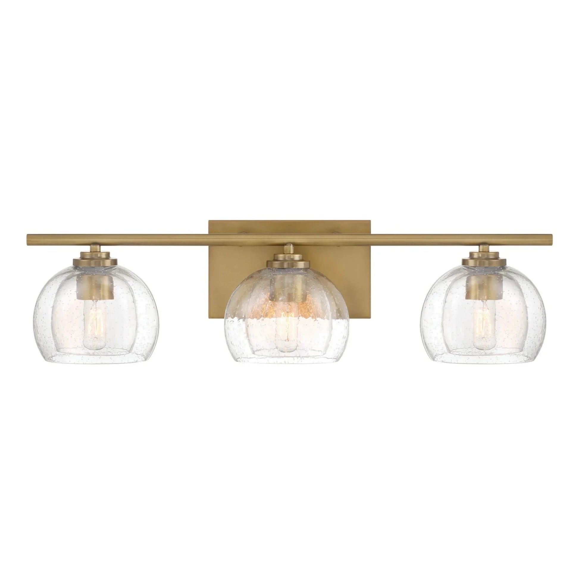 Glint 24" 3-Light Bath Vanity, Legacy Brass Finish - Bees Lighting