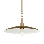York 16" Pendant, Natural Brass Finish - Bees Lighting
