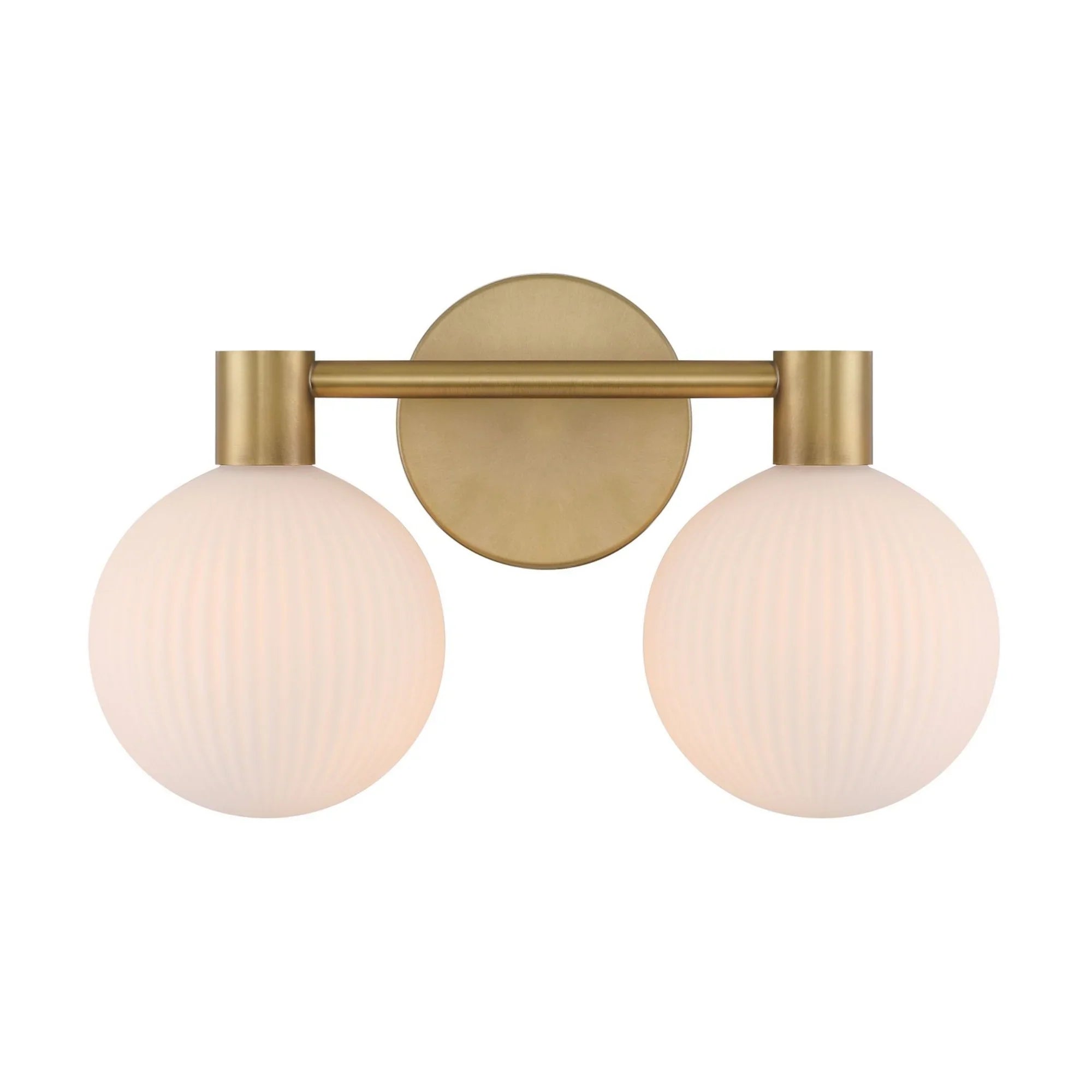 Fenton 15" 2-Light Bath Vanity, Legacy Brass Finish - Bees Lighting