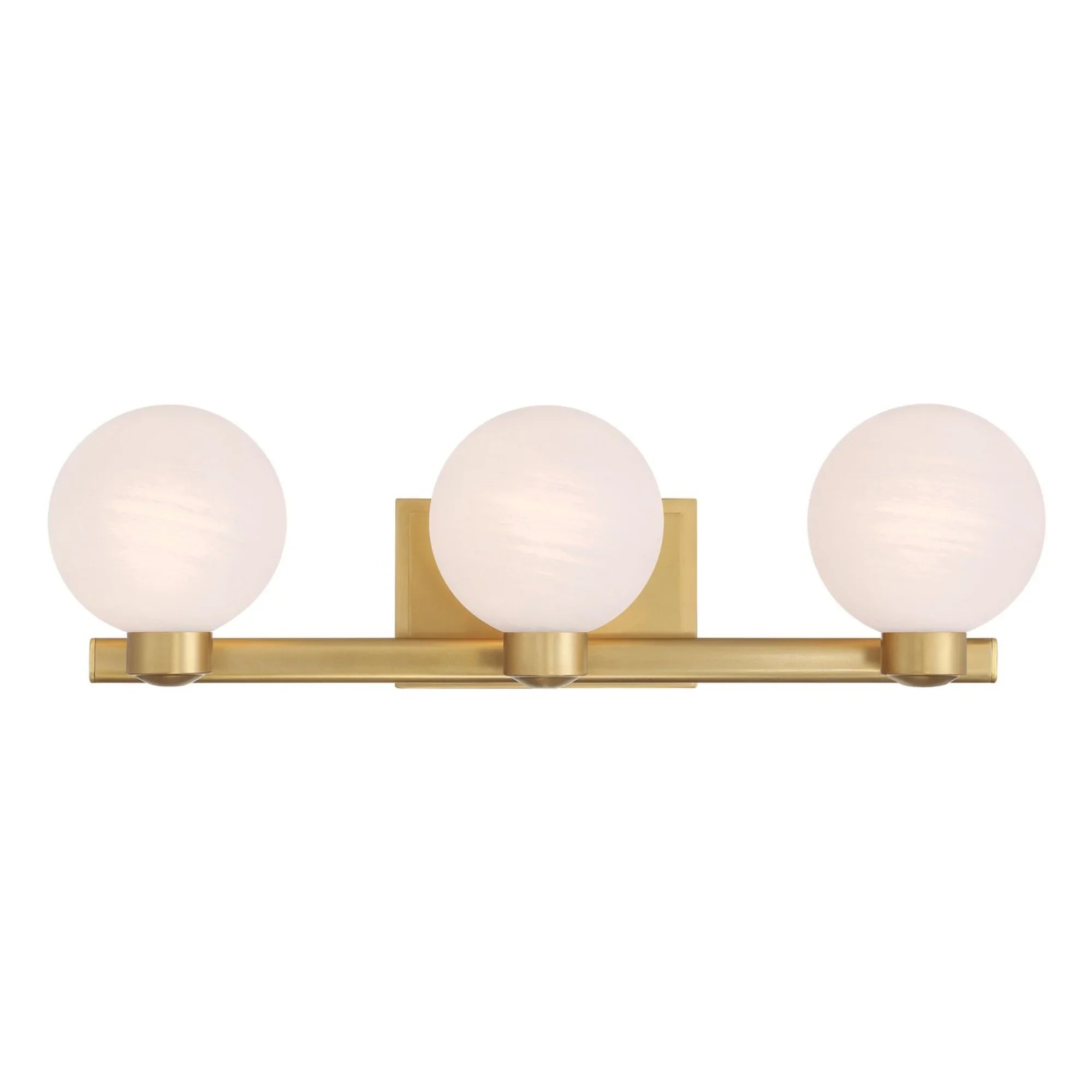 Mooncrest 25" 3-Light Bath Vanity, Legacy Brass Finish - Bees Lighting