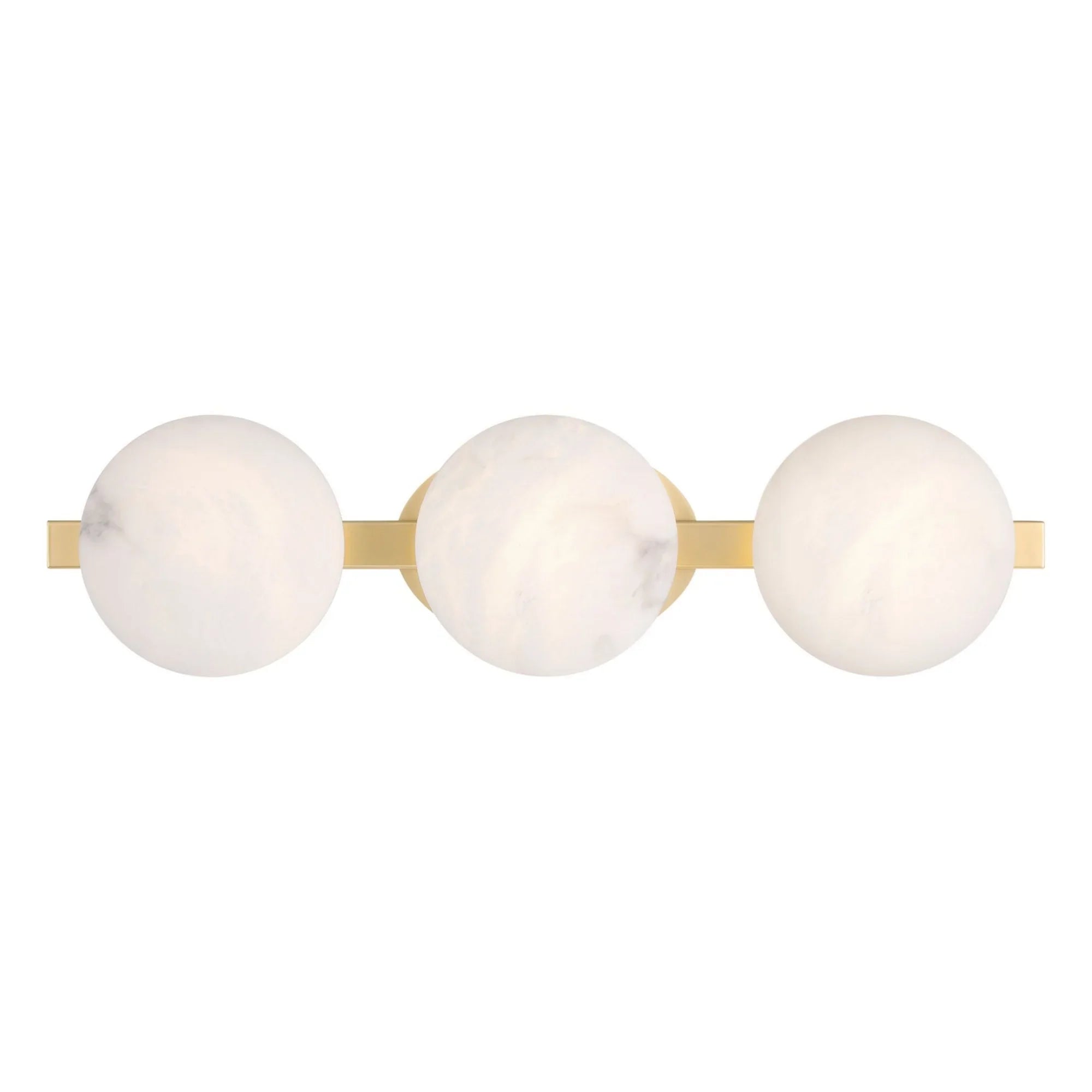Zill 24" 3-Light LED Bath Light, Lily Gold Finish - Bees Lighting