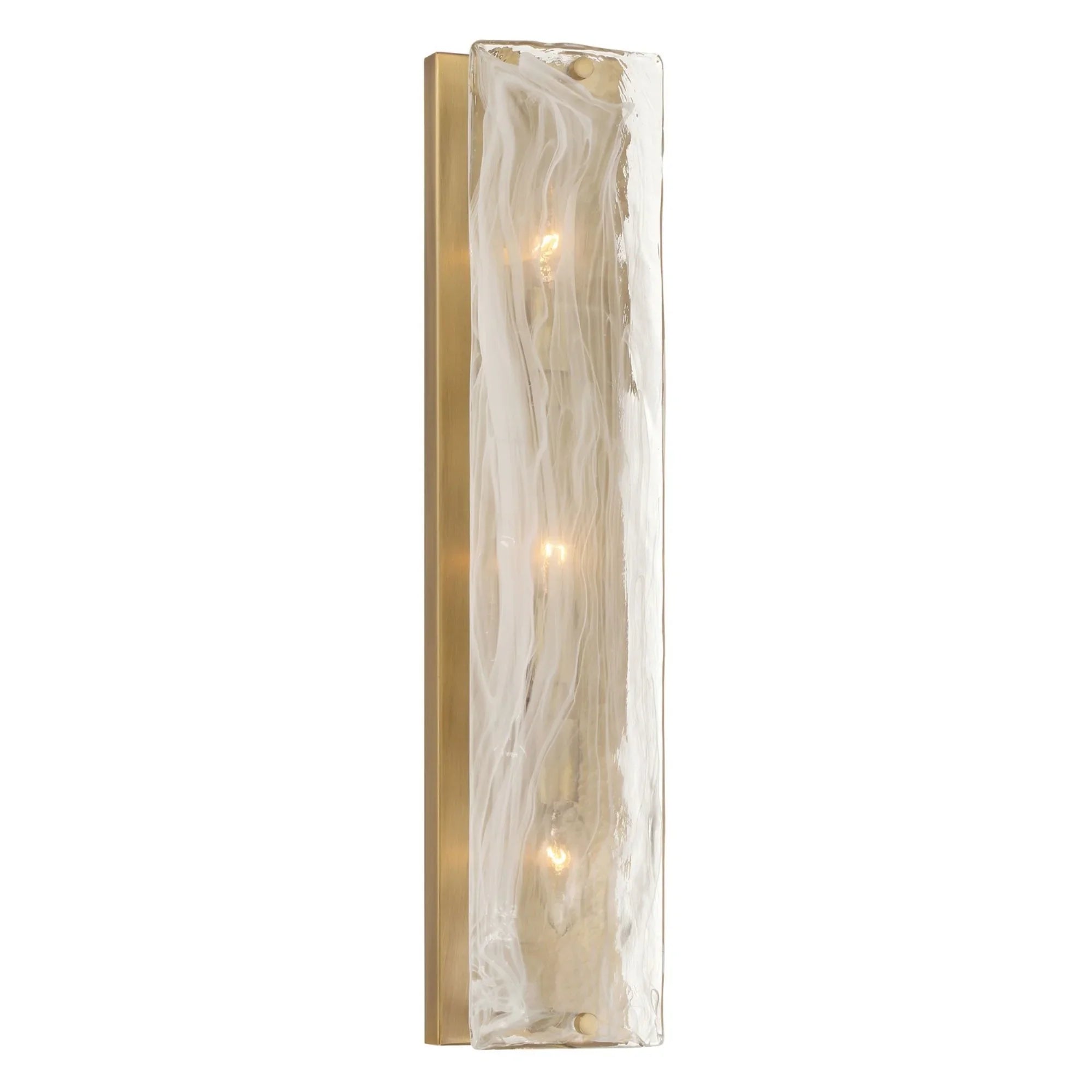 Veil 22" 3-Light Bathroom Vanity Light, Legacy Brass Finish - Bees Lighting