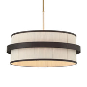 Harbor Wrap 28" 6-Light Pendant, Legacy Brass & Bronze Finish - Bees Lighting