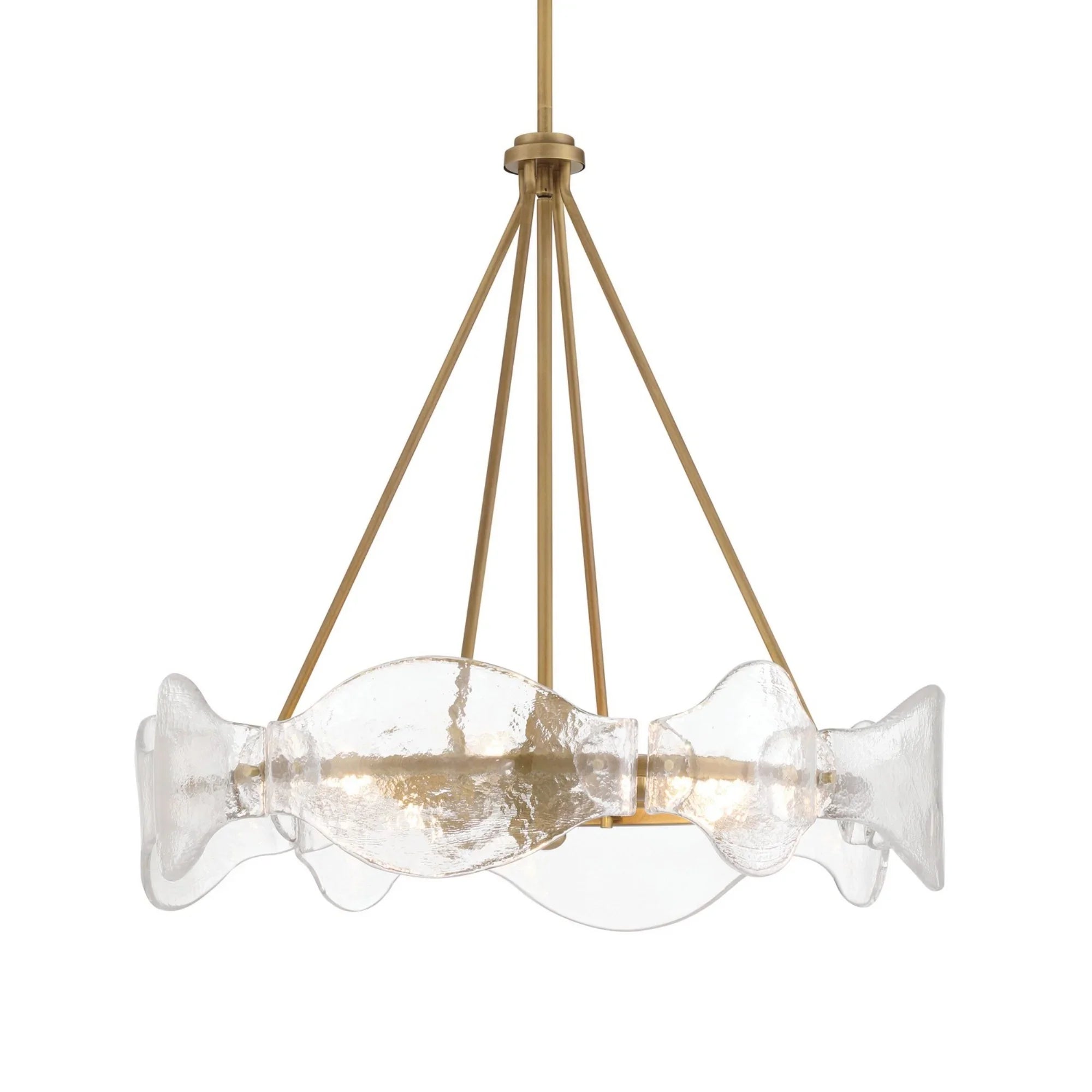Elora 24" 6-Light Pendant, Legacy Brass Finish - Bees Lighting