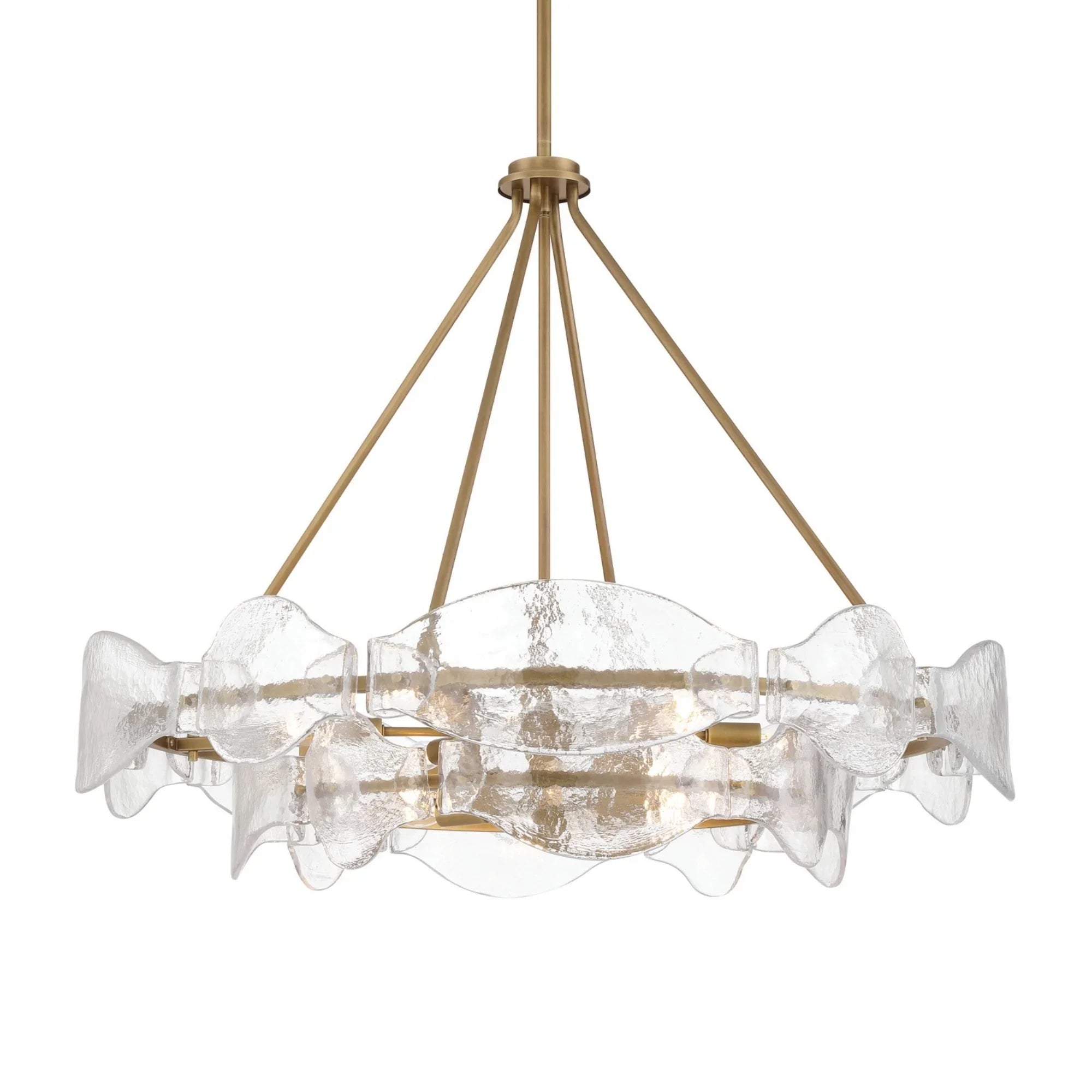 Elora 36" 12-Light Pendant, Legacy Brass Finish - Bees Lighting