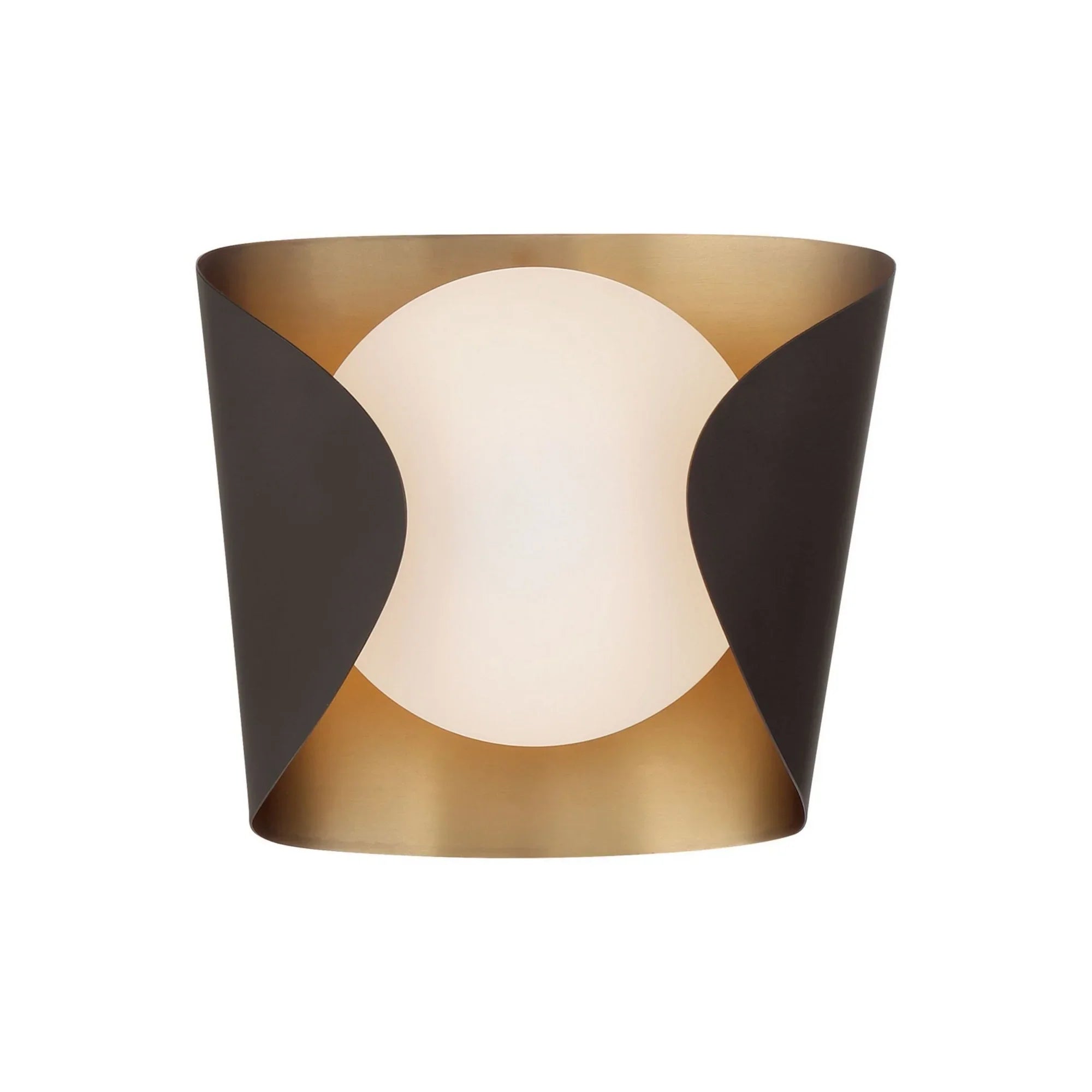 Flare 9" Bathroom Vanity Light, Legacy Brass & Dark Bronze Finish - Bees Lighting