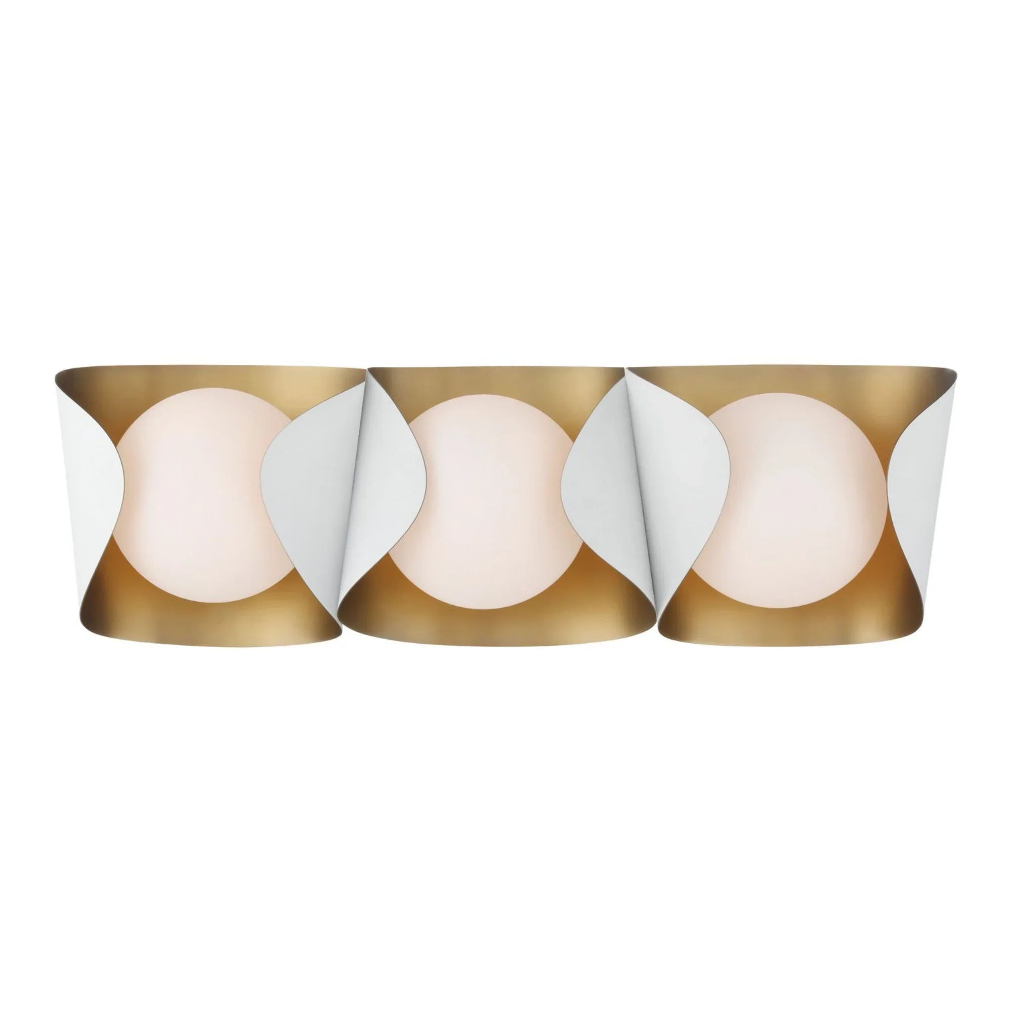 Flare 24" 3-Light Bath Vanity, Sand White Finish - Bees Lighting