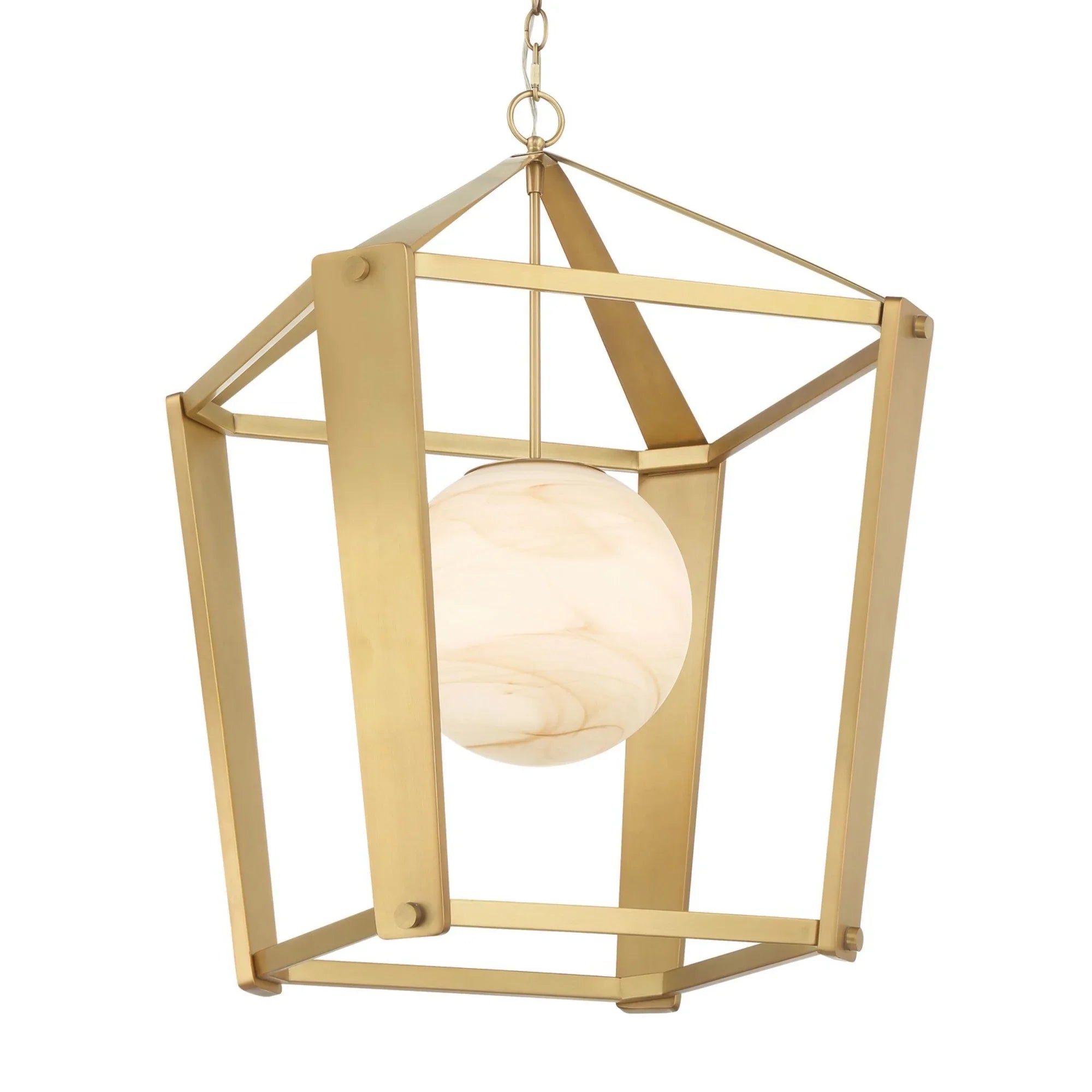 Shimmer 21" Pendant, Legacy Brass Finish - Bees Lighting
