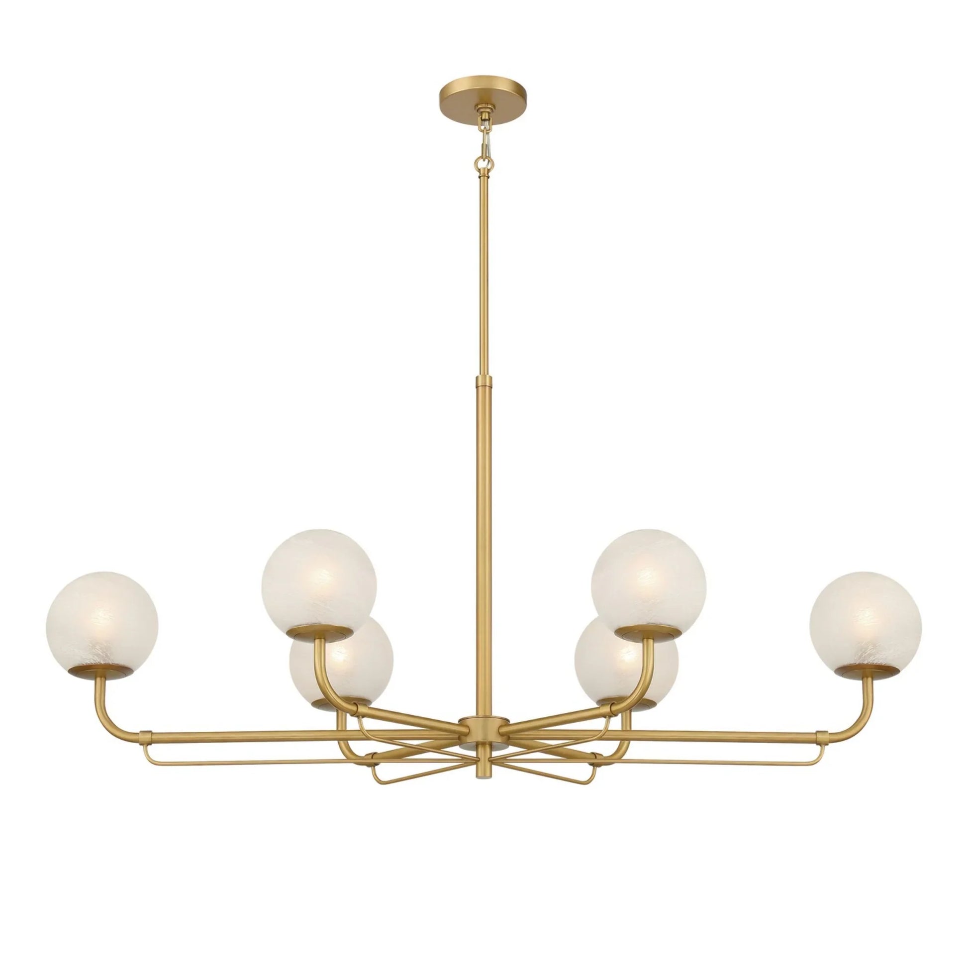 Whitehall 46" 6-Light Island Light, Legacy Brass Finish - Bees Lighting
