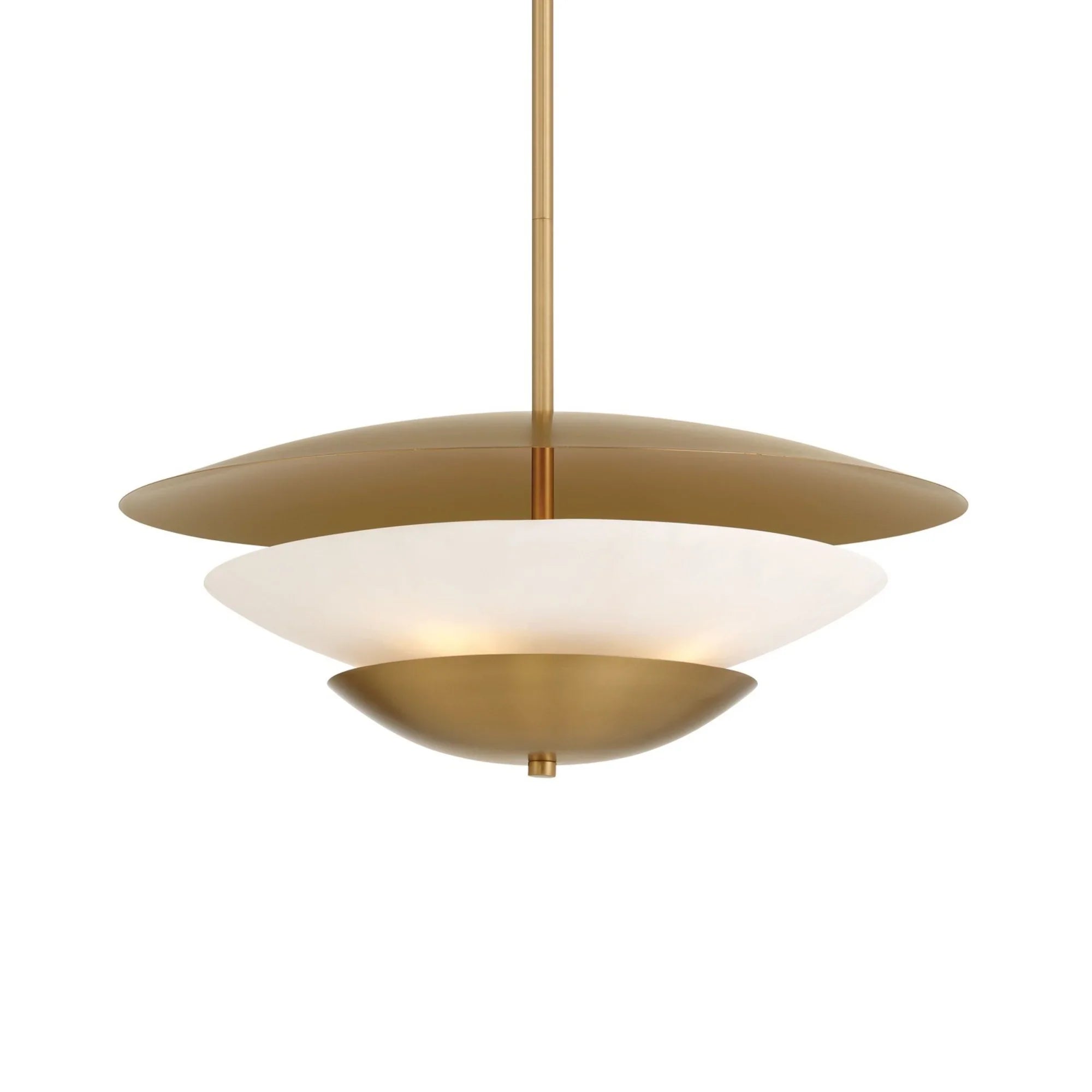 Solara 24" 4-Light Pendant, Legacy Brass Finish - Bees Lighting
