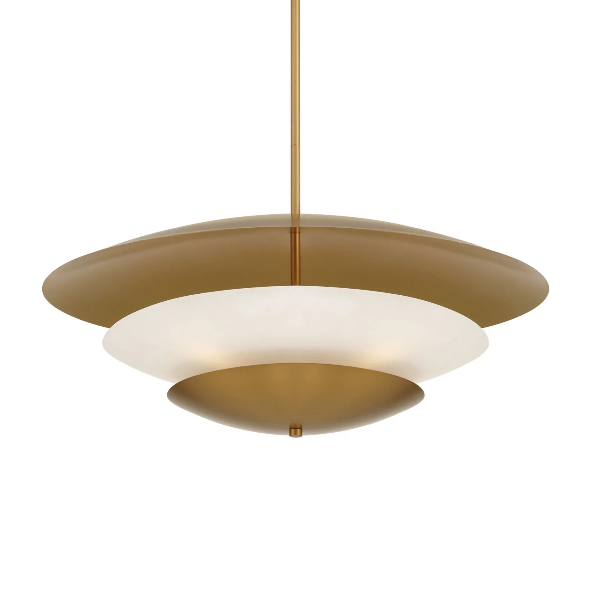 Solara 32" 5-Light Pendant, Legacy Brass Finish - Bees Lighting