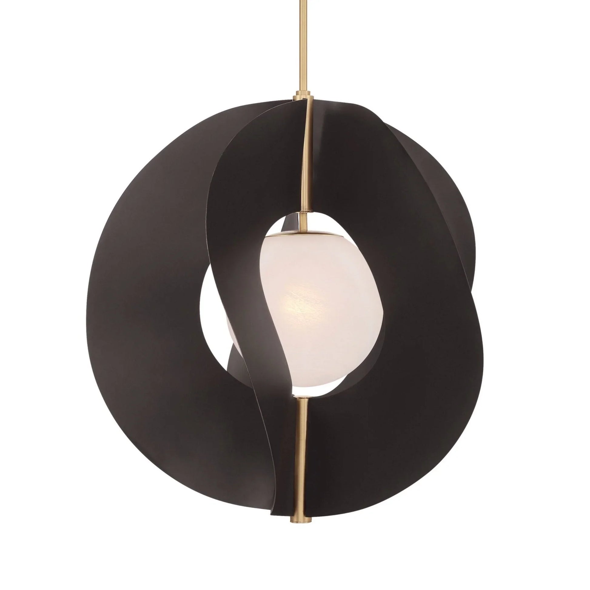 Gloria 25" Pendant, Legacy Brass & Dark Bronze Finish - Bees Lighting