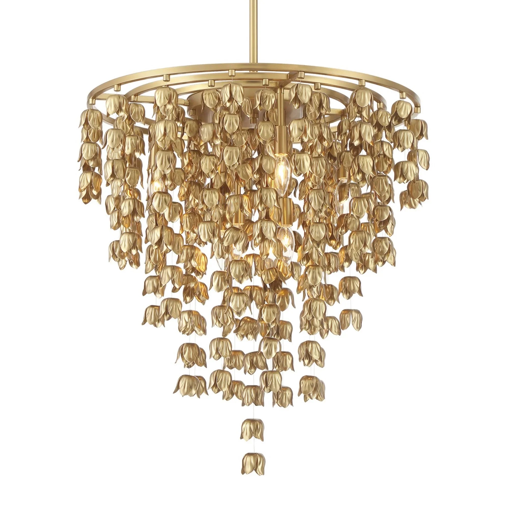 Ashgrove 26" 8-Light Pendant, Legacy Brass Finish - Bees Lighting
