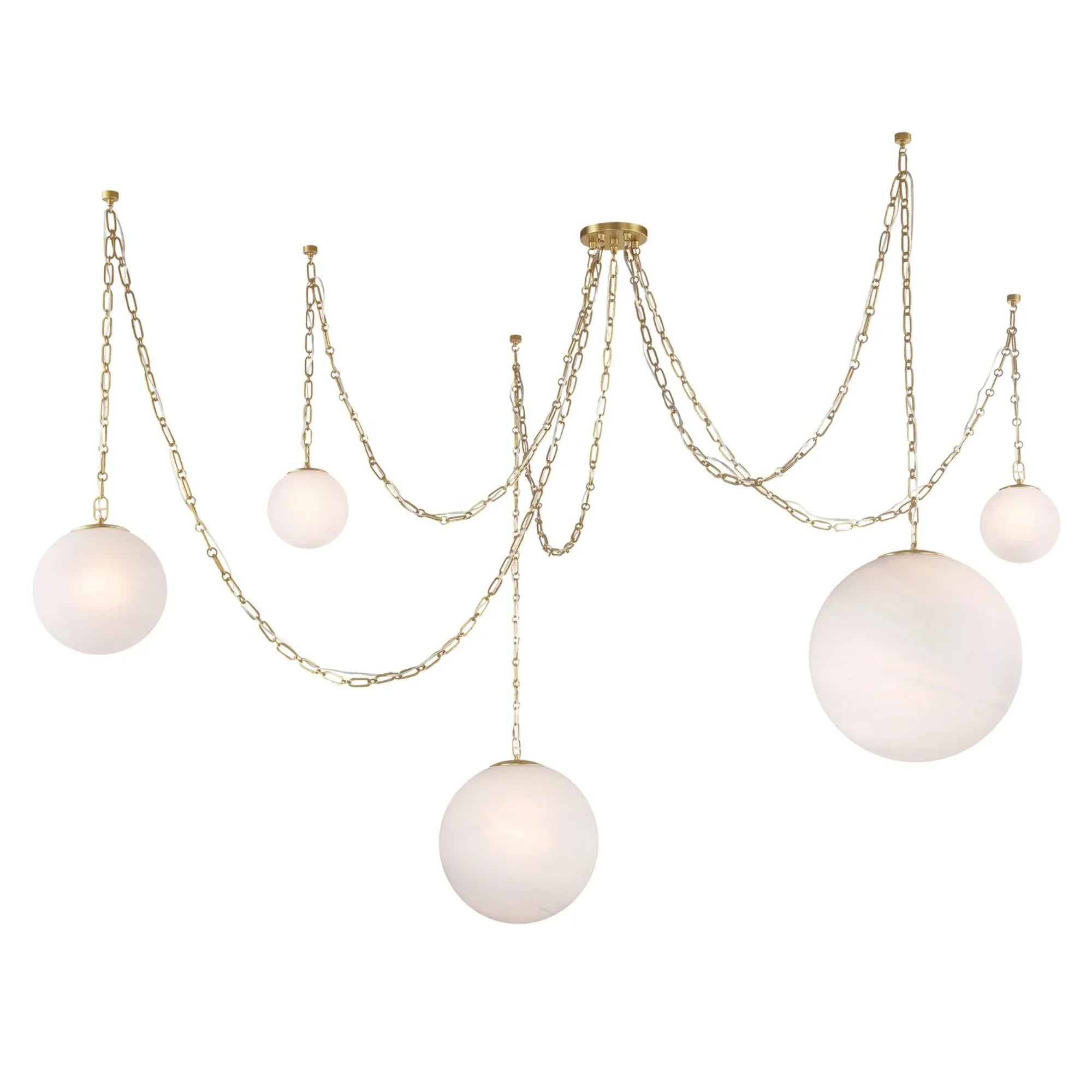 Marbelle 85" 2-Light Pendant, Legacy Brass Finish - Bees Lighting