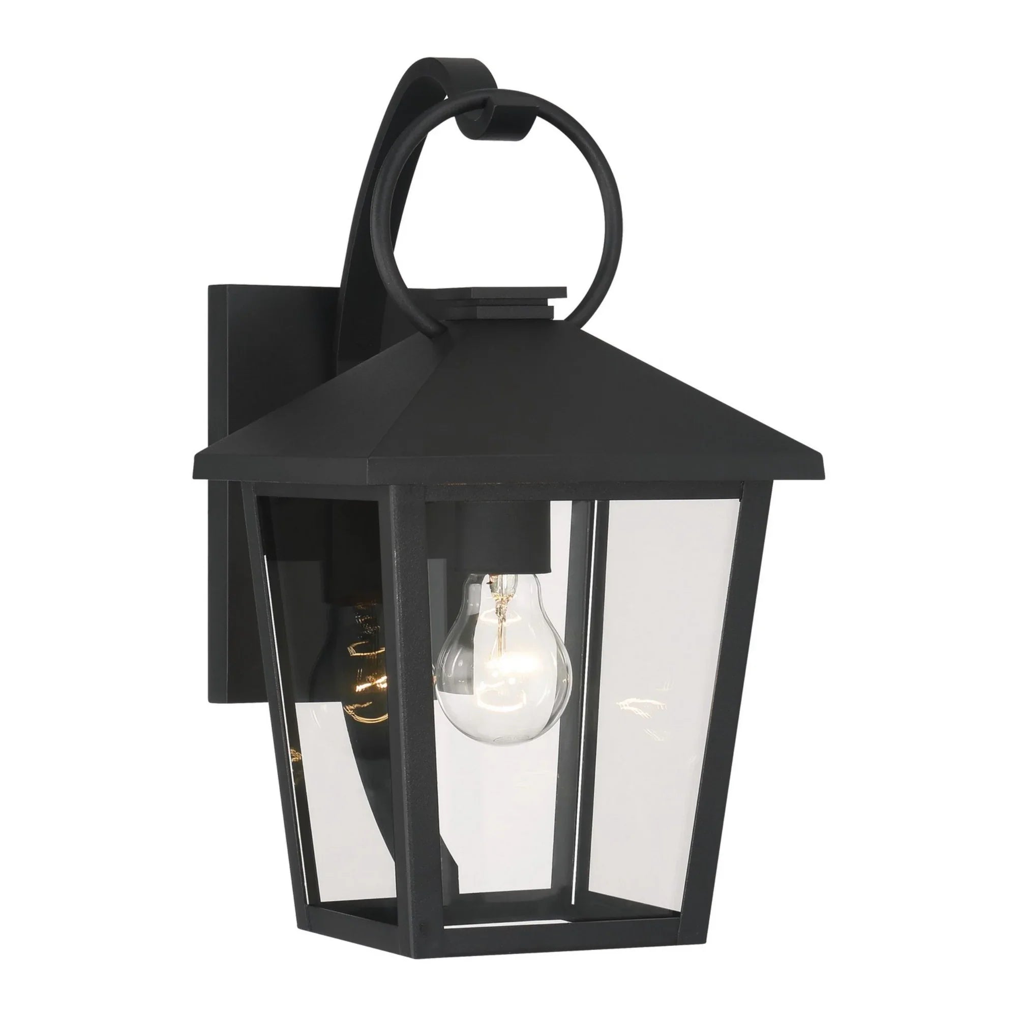 Parkside 15" Outdoor Wall Sconce, Sand Coal Finish - Bees Lighting