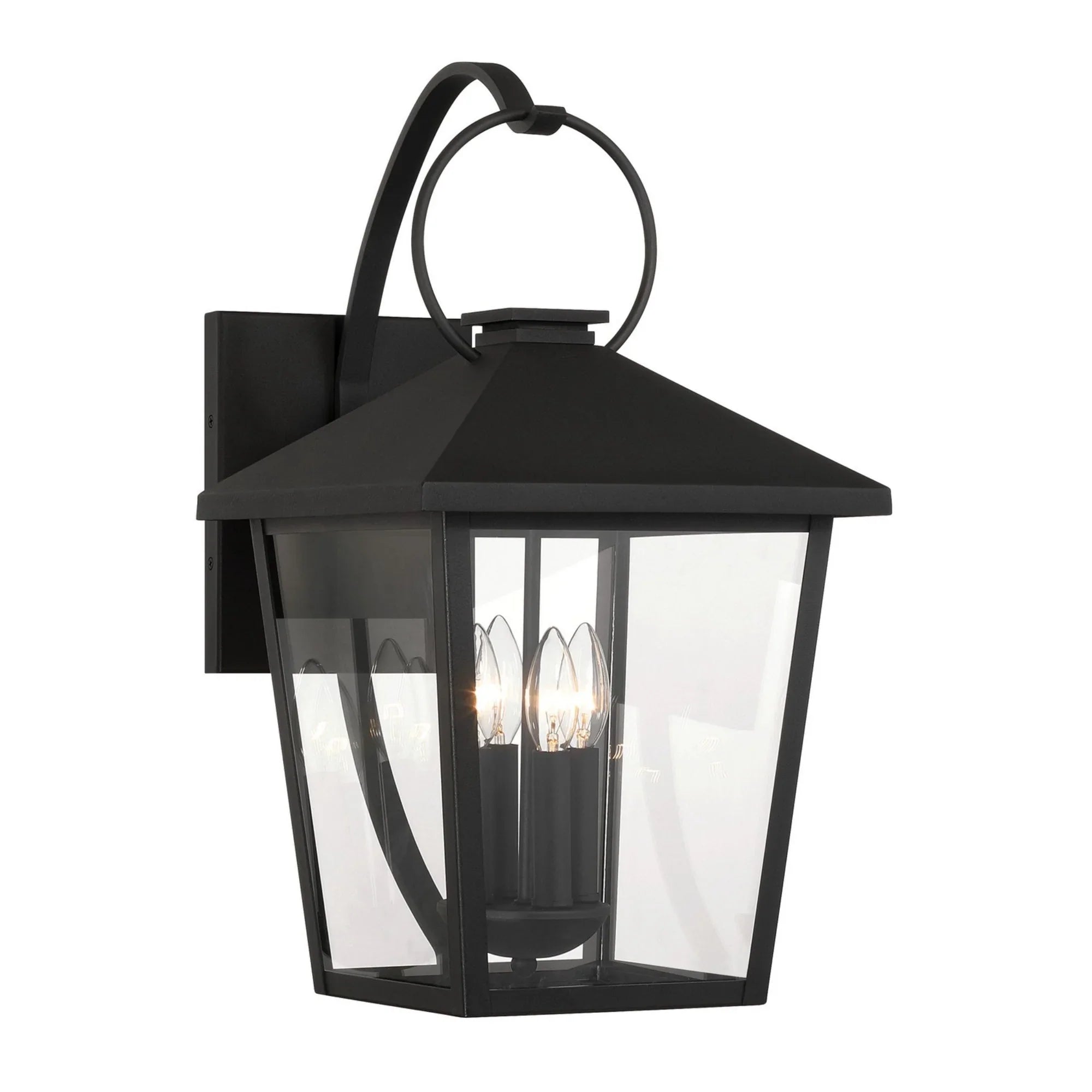 Parkside 22" 4-Light Outdoor Wall Sconce, Sand Coal Finish - Bees Lighting