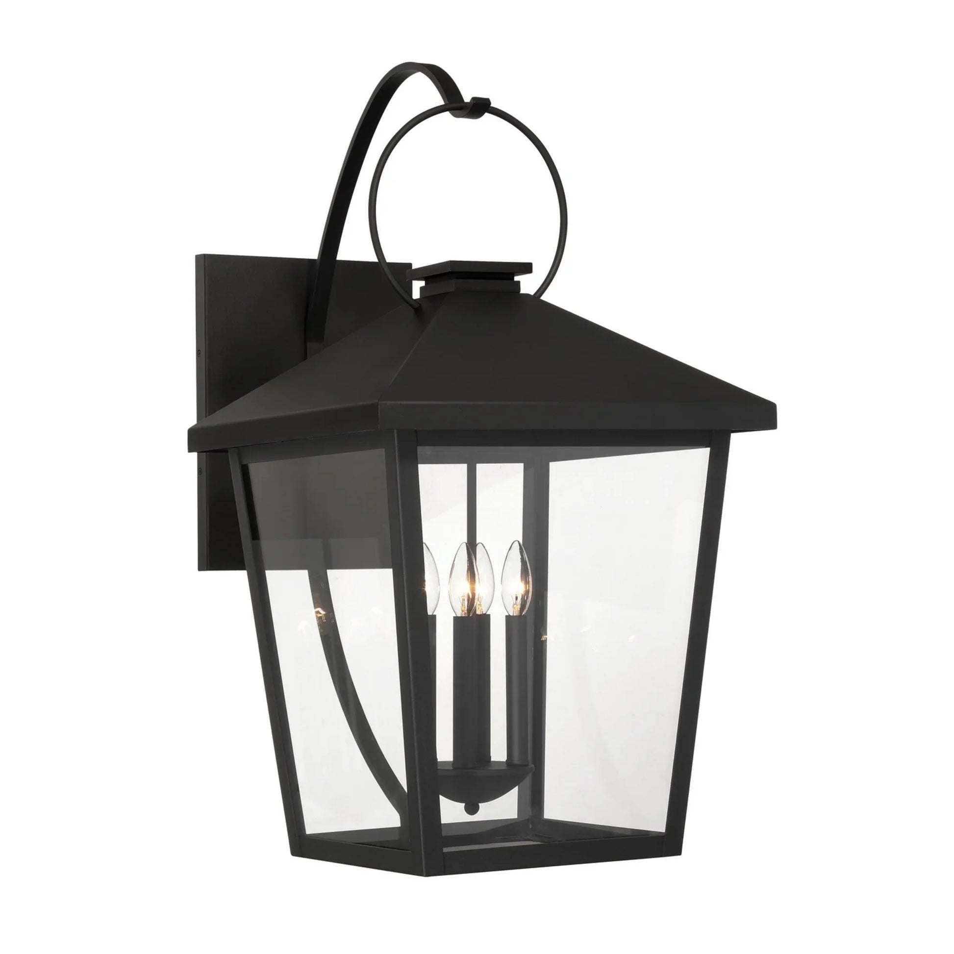 Parkside 32" 4-Light Outdoor Wall Sconce, Sand Coal Finish - Bees Lighting