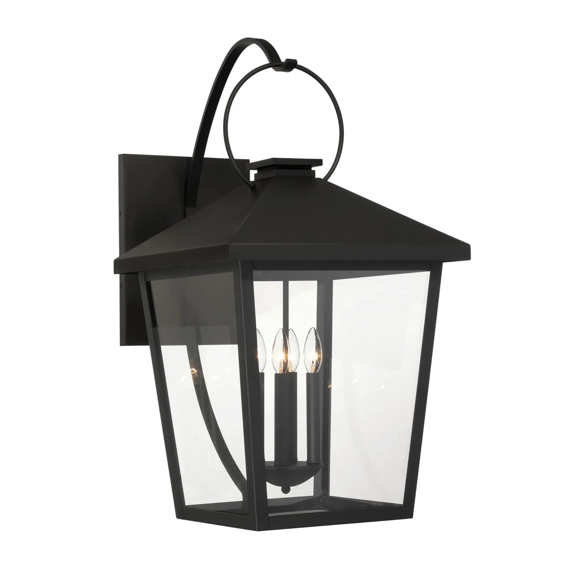 Parkside 32" 4-Light Outdoor Wall Sconce, Sand Coal Finish - Bees Lighting