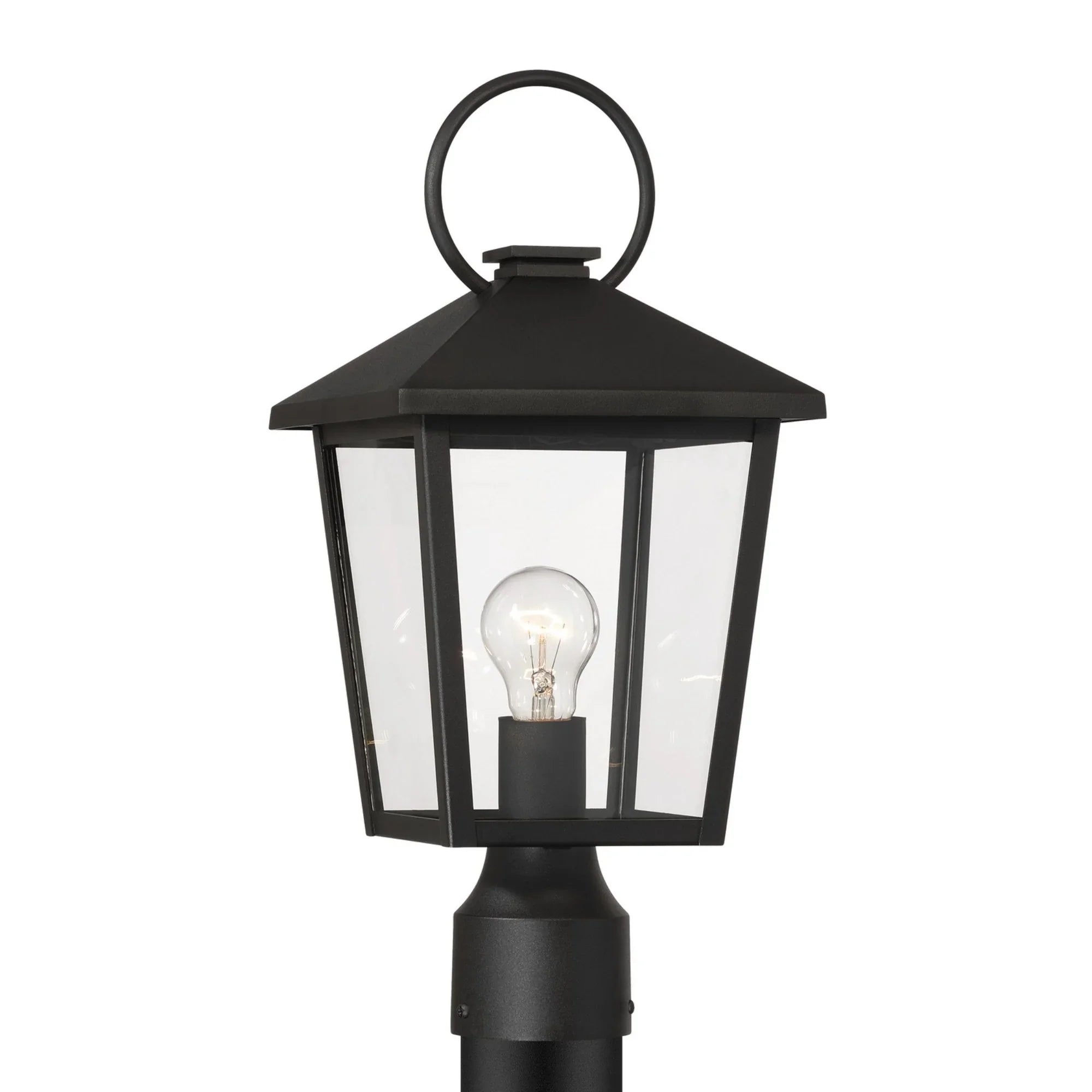Parkside 17" Outdoor Post Mount, Sand Coal Finish - Bees Lighting
