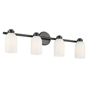 Shae 32" 4-Light Bath Vanity Light, Black Finish - Bees Lighting