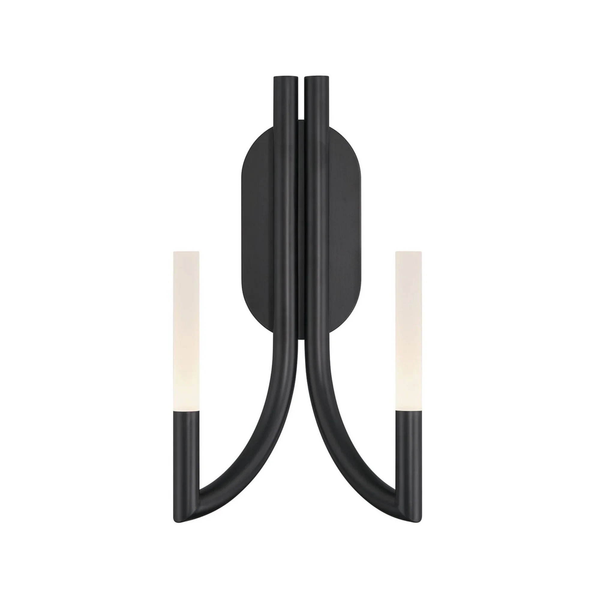 Olette 2-Light 17" LED Wall Sconce, Black Finish - Bees Lighting