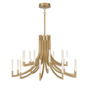 Olette 2-Tiers 20-Light 42" LED Grand Chandelier, Gold Finish - Bees Lighting