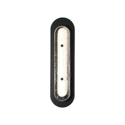 Tramore 22" LED Outdoor Wall Sconce, Black Finish with Silver Glass - Bees Lighting