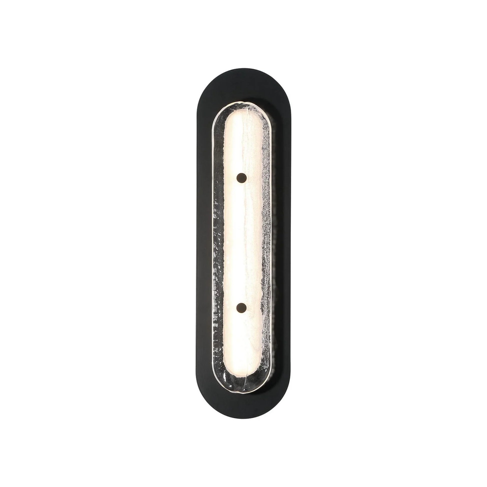 Tramore 22" LED Outdoor Wall Sconce, Black Finish with Silver Glass - Bees Lighting