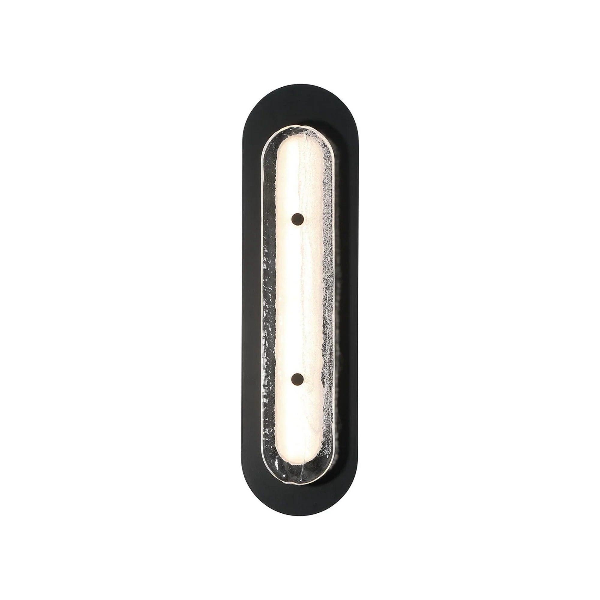 Tramore 22" LED Outdoor Wall Sconce, Black Finish with Silver Glass - Bees Lighting