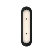Tramore 22" LED Outdoor Wall Sconce, Black Finish with Alabaster Glass - Bees Lighting