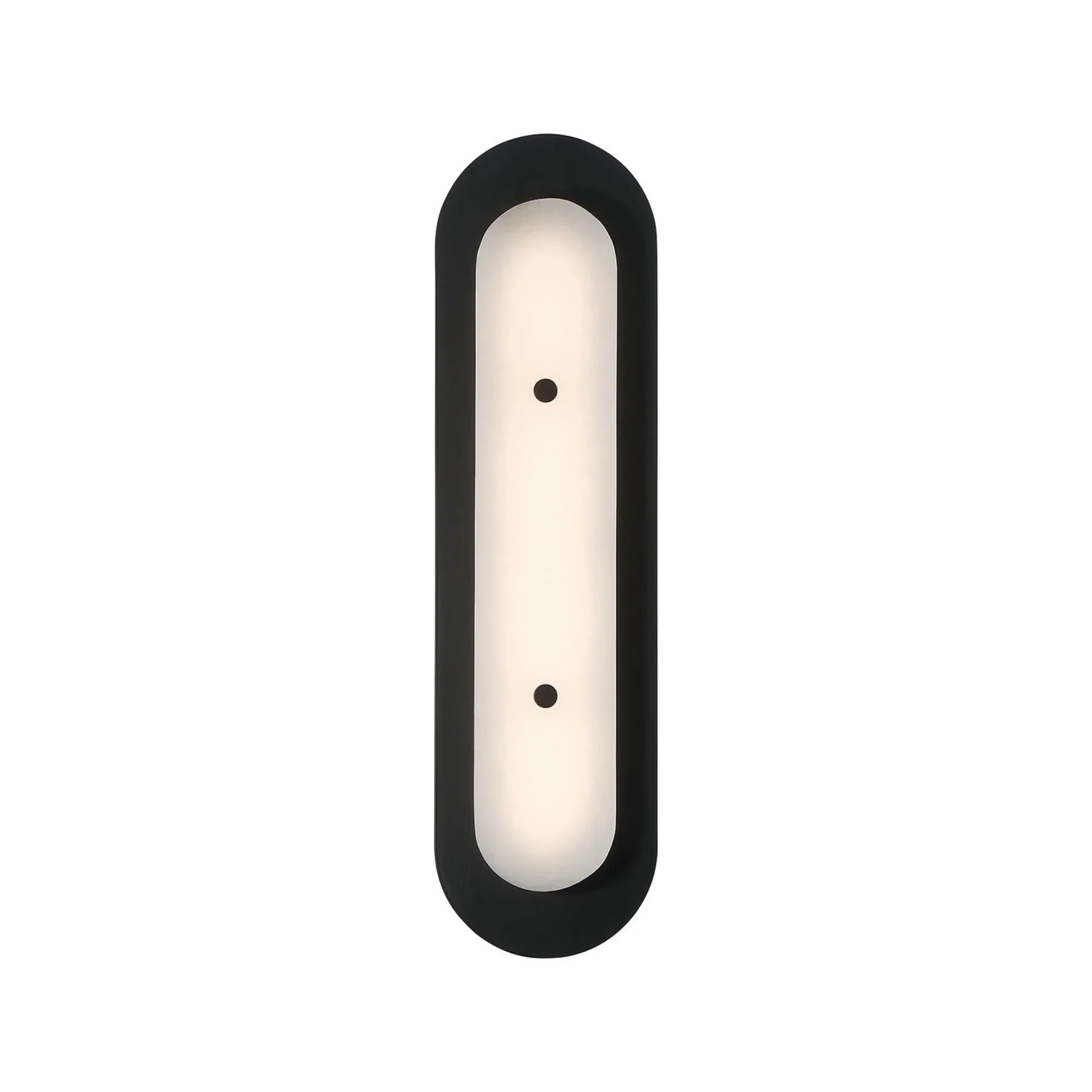 Tramore 22" LED Outdoor Wall Sconce, Black Finish with Alabaster Glass - Bees Lighting