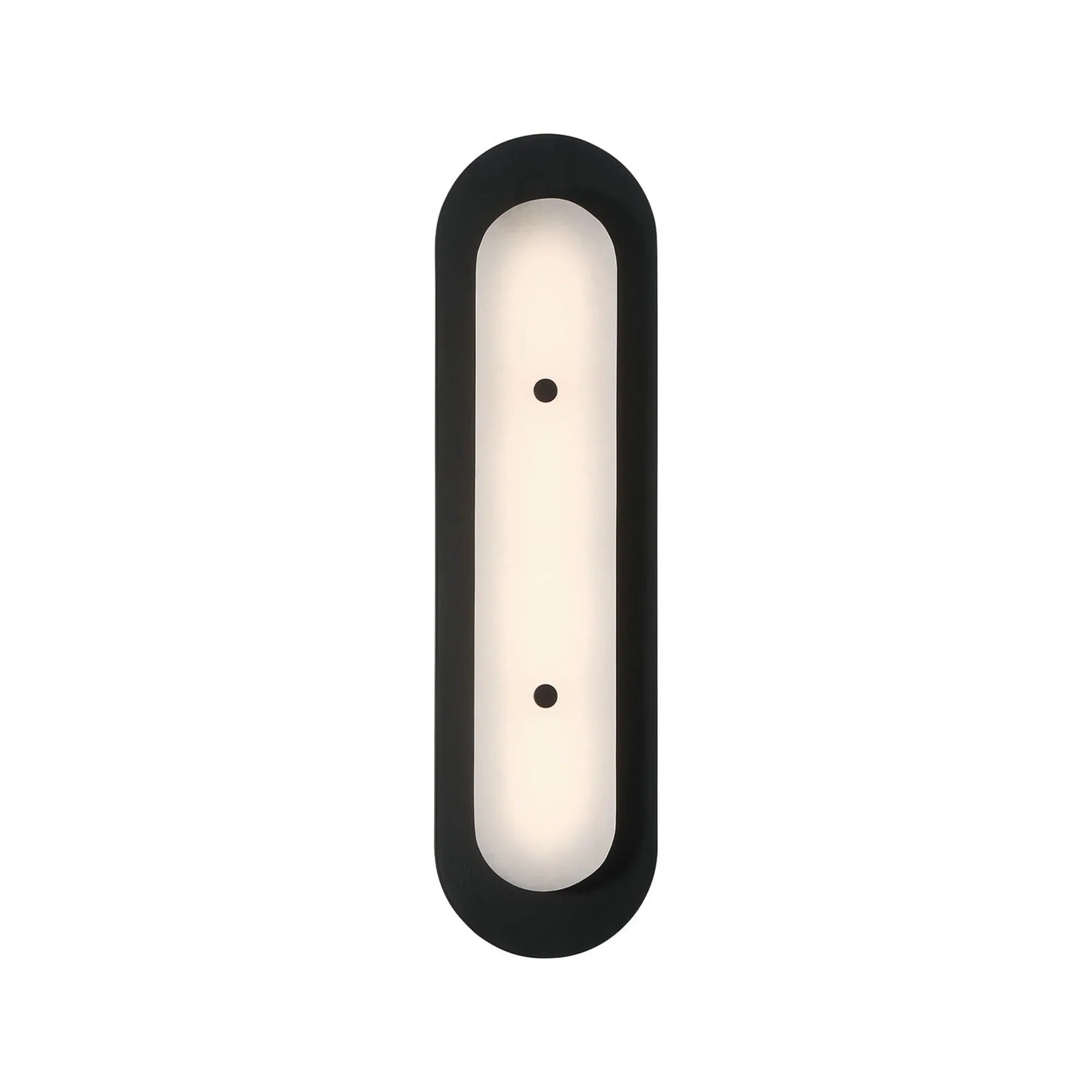 Tramore 22" LED Outdoor Wall Sconce, Black Finish with Alabaster Glass - Bees Lighting