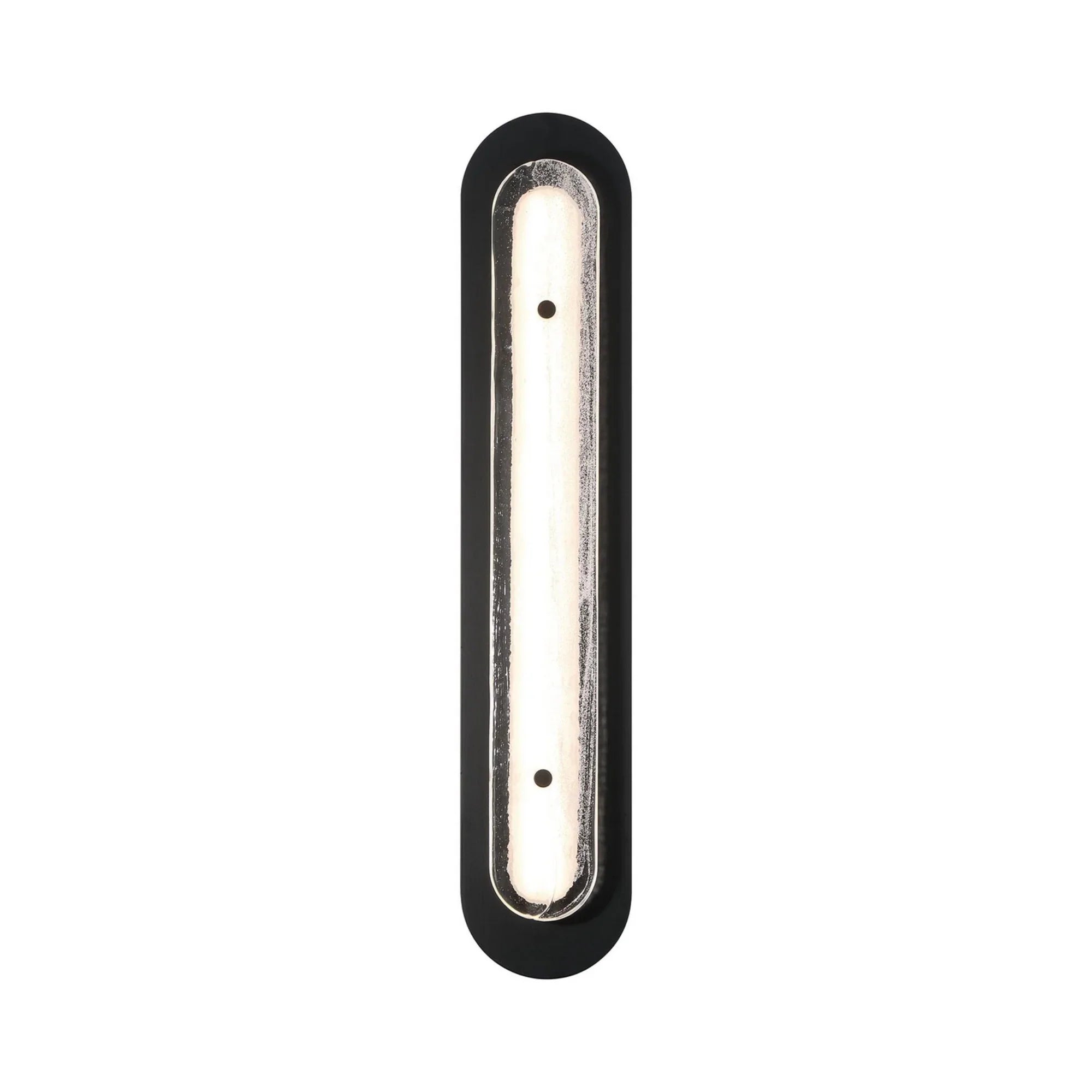 Tramore 30" LED Outdoor Wall Sconce, Black Finish with Silver Glass - Bees Lighting