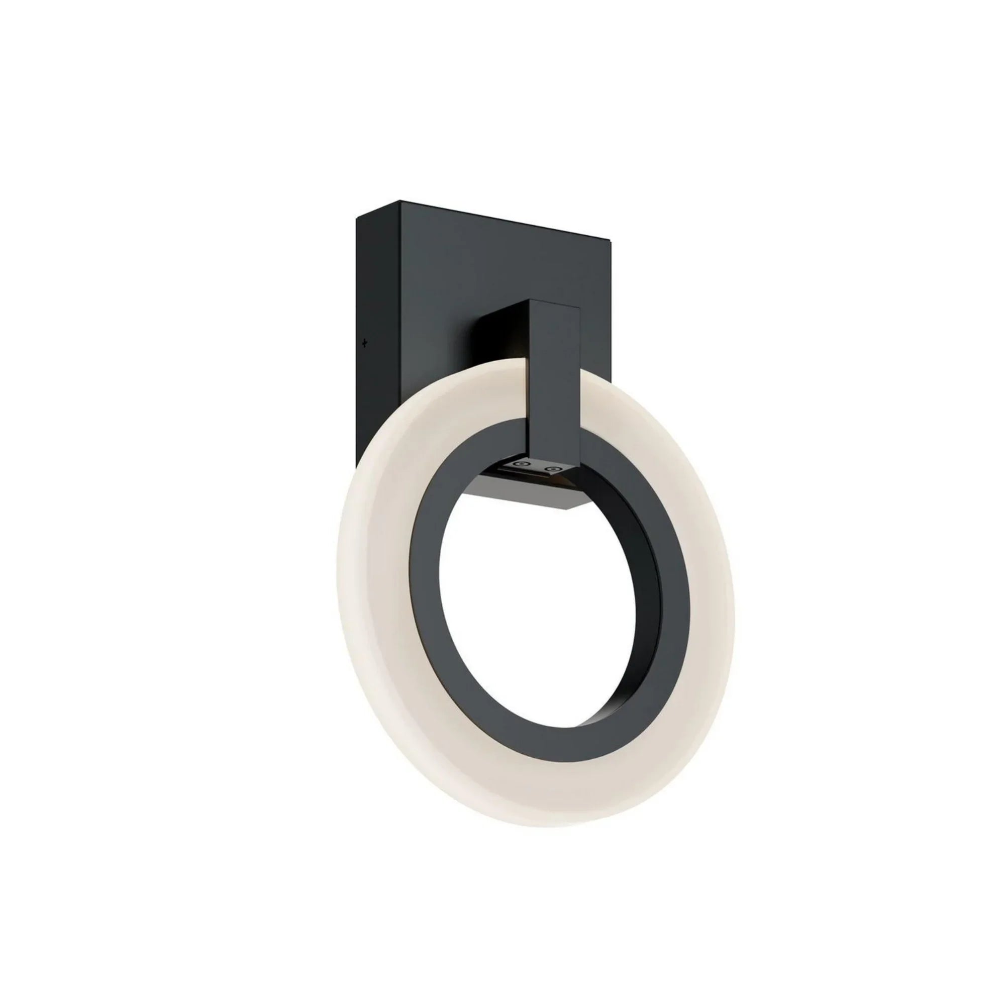 Halo 11" LED Wall Sconce, Black Finish - Bees Lighting