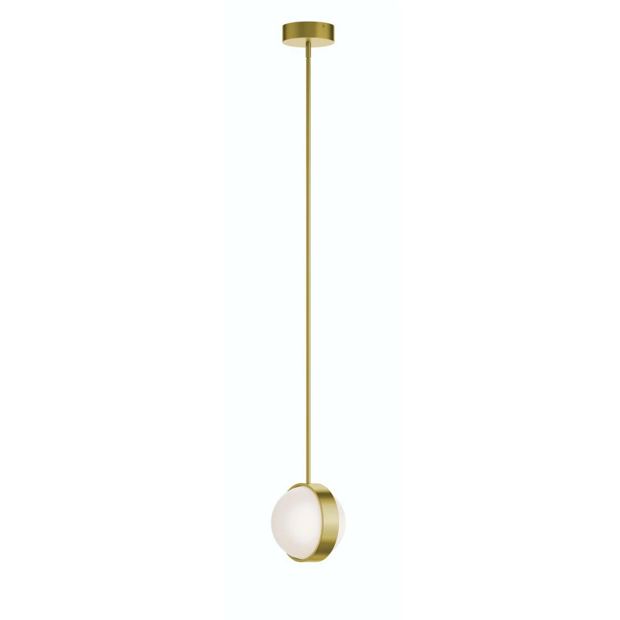 Verona 9" LED Mini Pendant, Light Antique Brass Finish - Bees Lighting