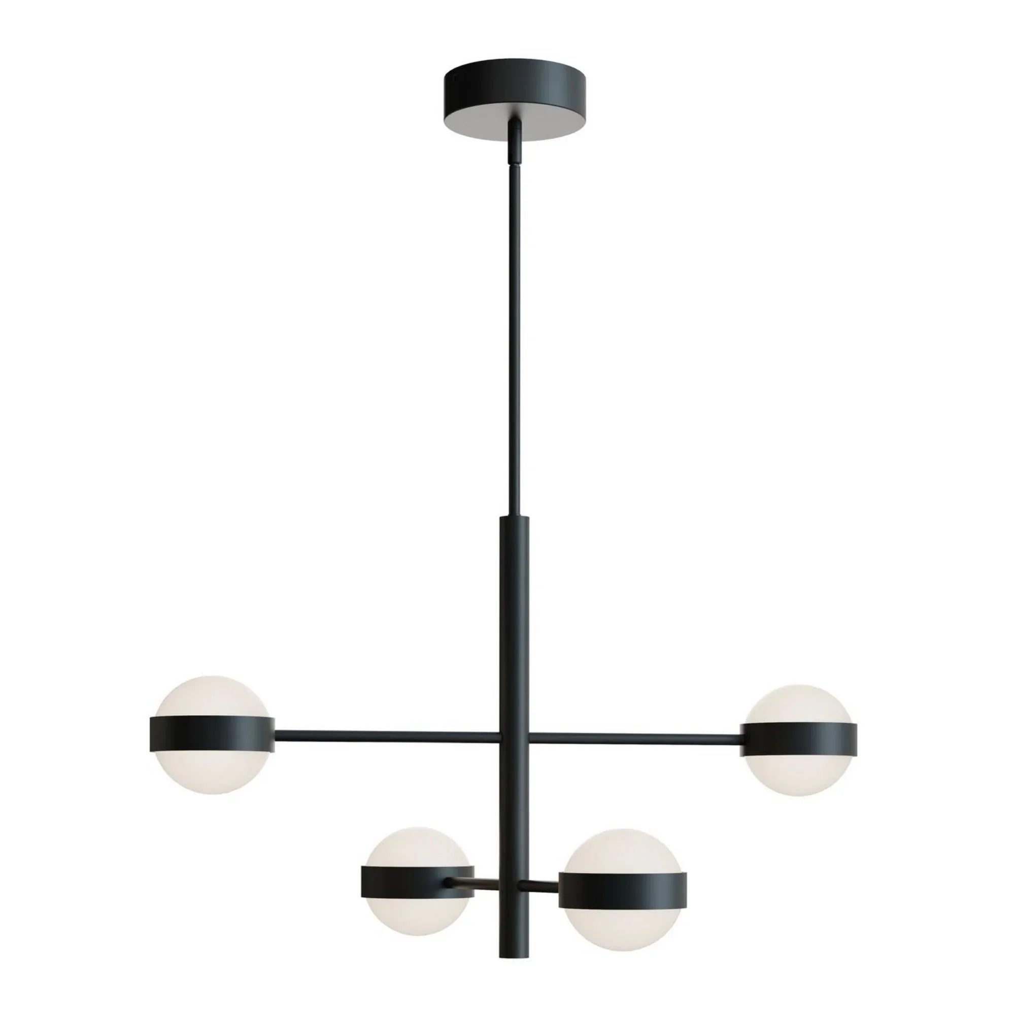 Verona 30" 4-Light LED Pendant, Black Finish - Bees Lighting
