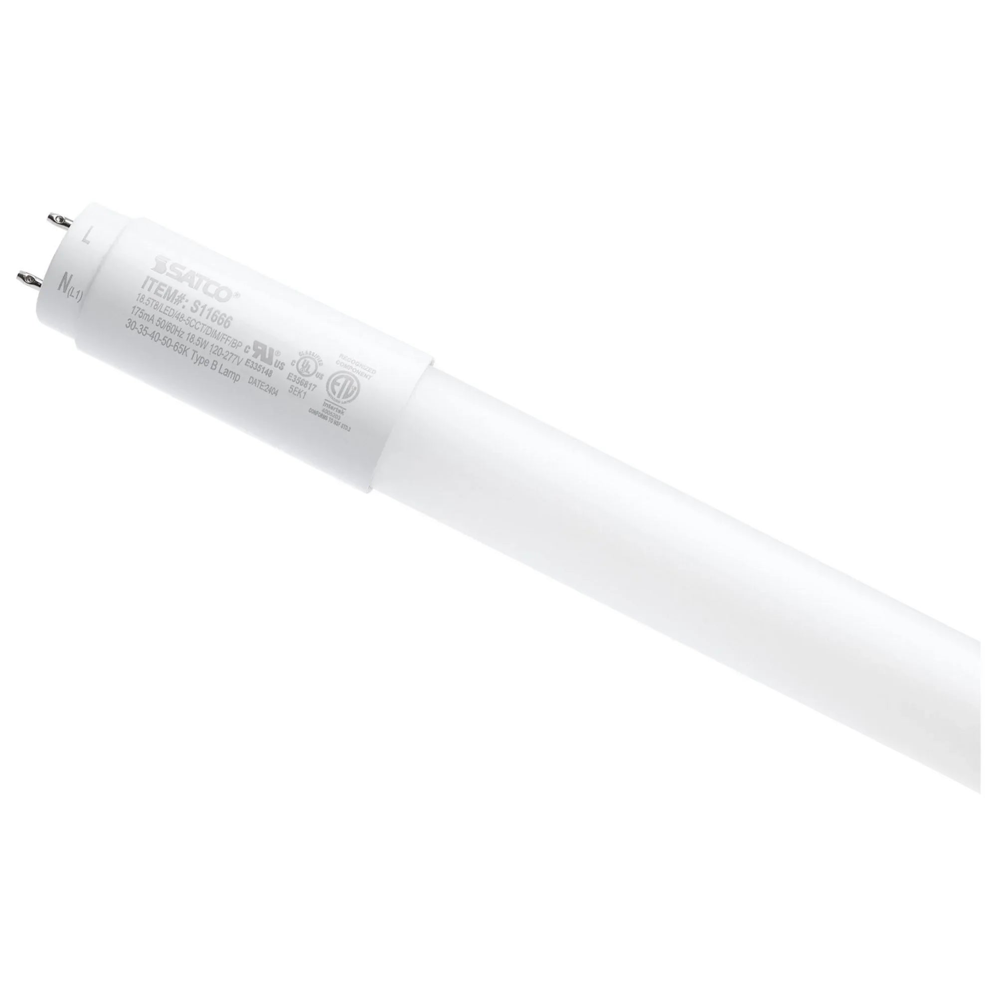 Satco Premium LED T8 Lamps - Type B, CCT Selectable - Bees Lighting