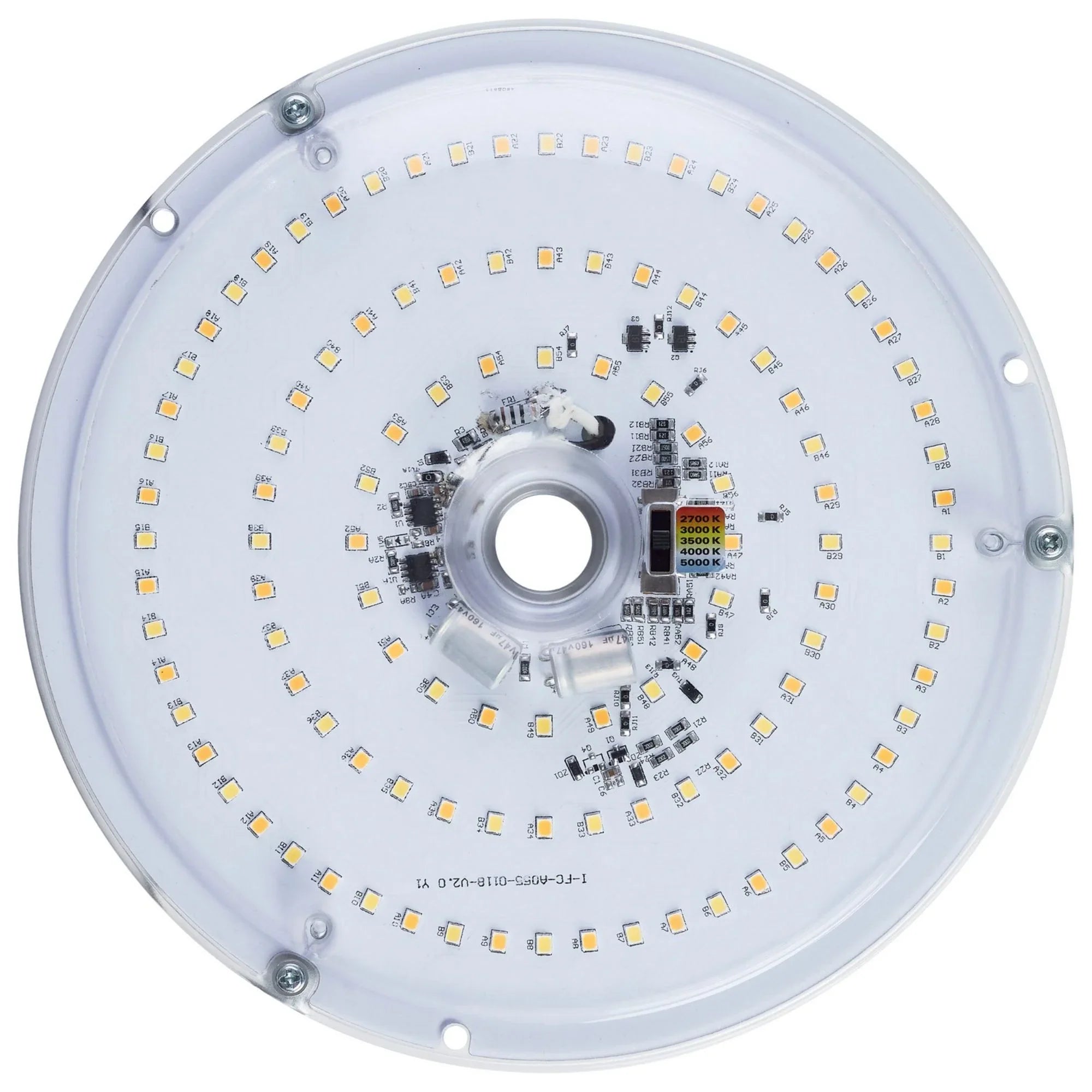 8" Round Flush Mount LED Retrofit Kit, 1800 Lumens, Selectable CCT, 120V - Bees Lighting