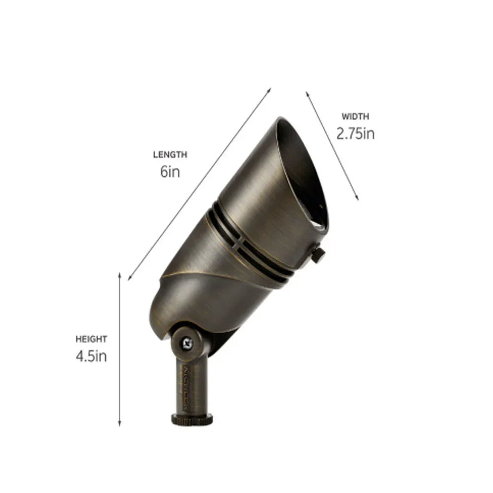 LED 3000K Large Spot Light, 35 Degree, Centennial Brass - Bees Lighting